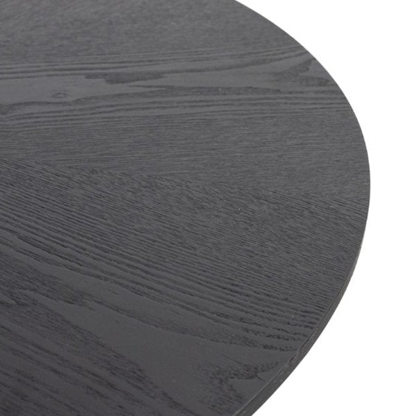 Splash 100cm Round Dining Table - Black