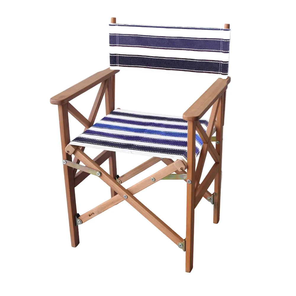 Director Chair Teak Cotton - Petit Sellier