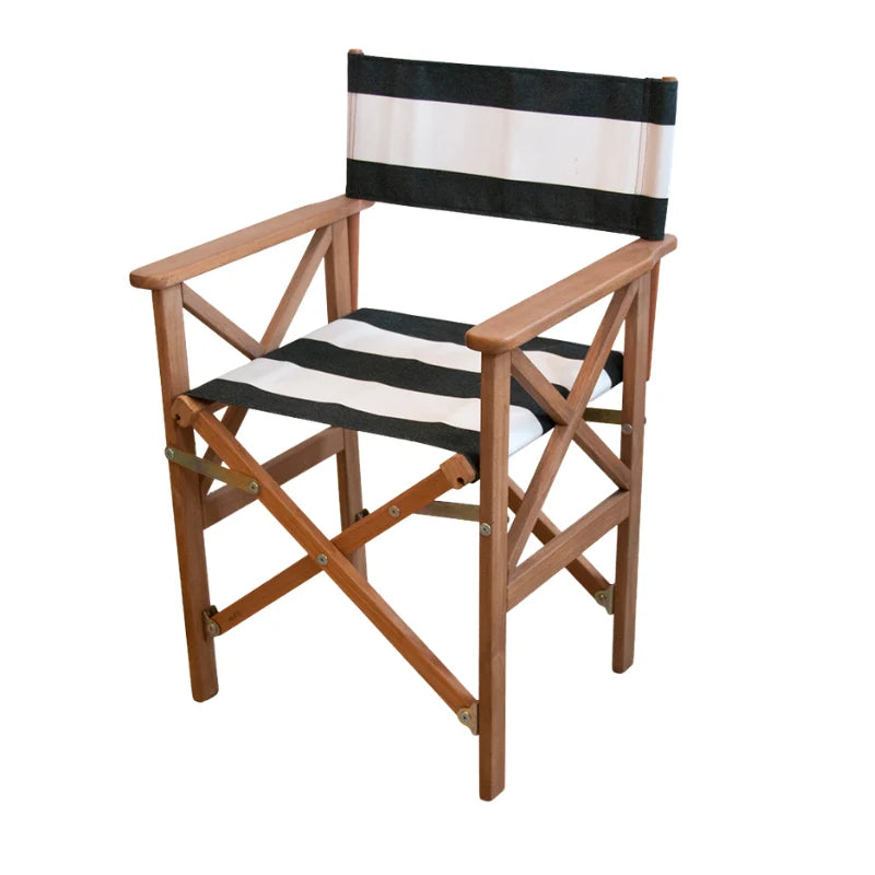 Replacement Sling Directors Chair Synthetic - Charcoal/White