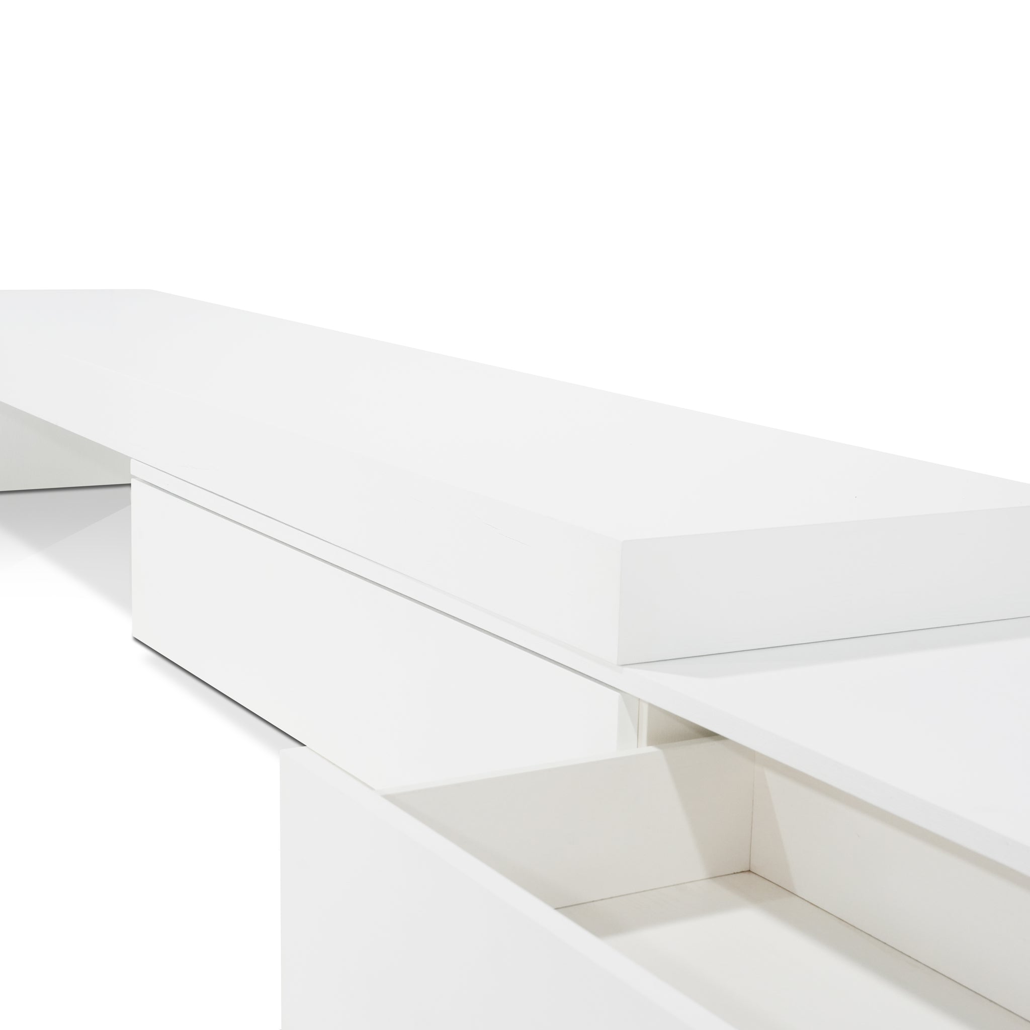 CTV10132-CN Extendable TV Entertainment Unit - White Oak-On Display At Cronulla Warehouse
