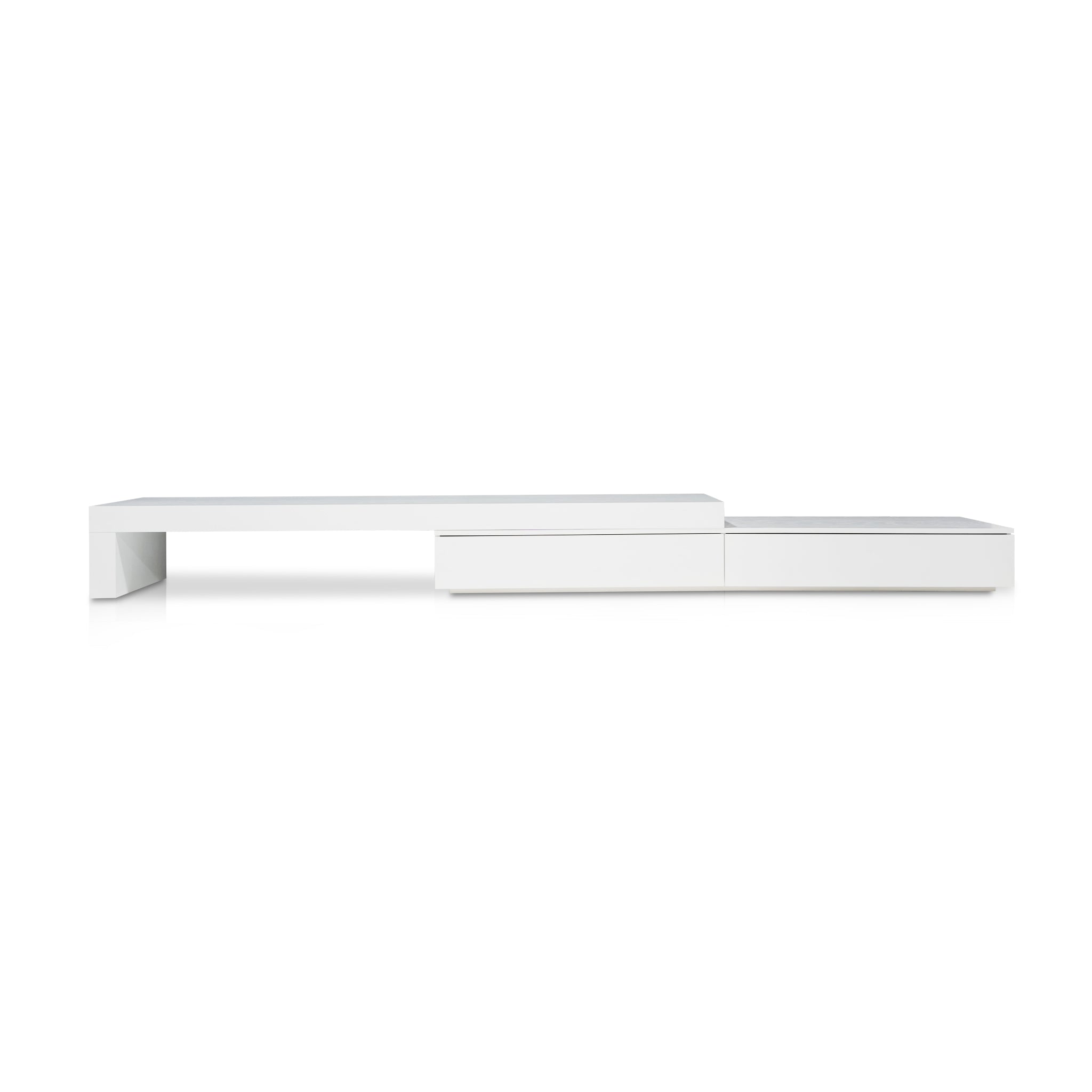 CTV10132-CN Extendable TV Entertainment Unit - White Oak-On Display At Cronulla Warehouse