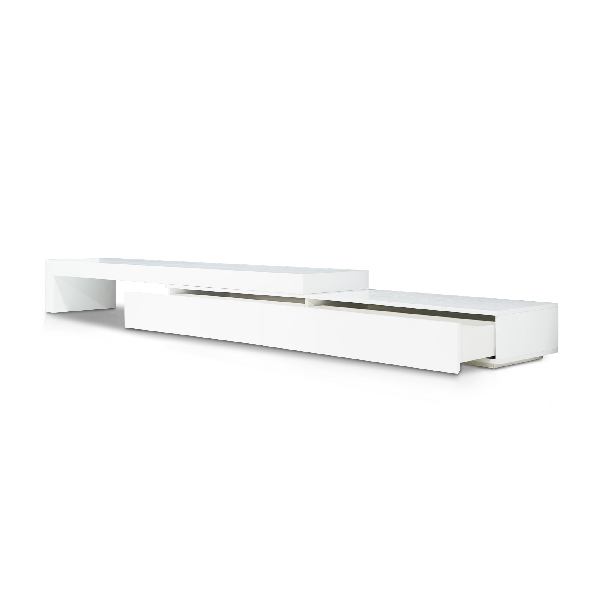 CTV10132-CN Extendable TV Entertainment Unit - White Oak-On Display At Cronulla Warehouse
