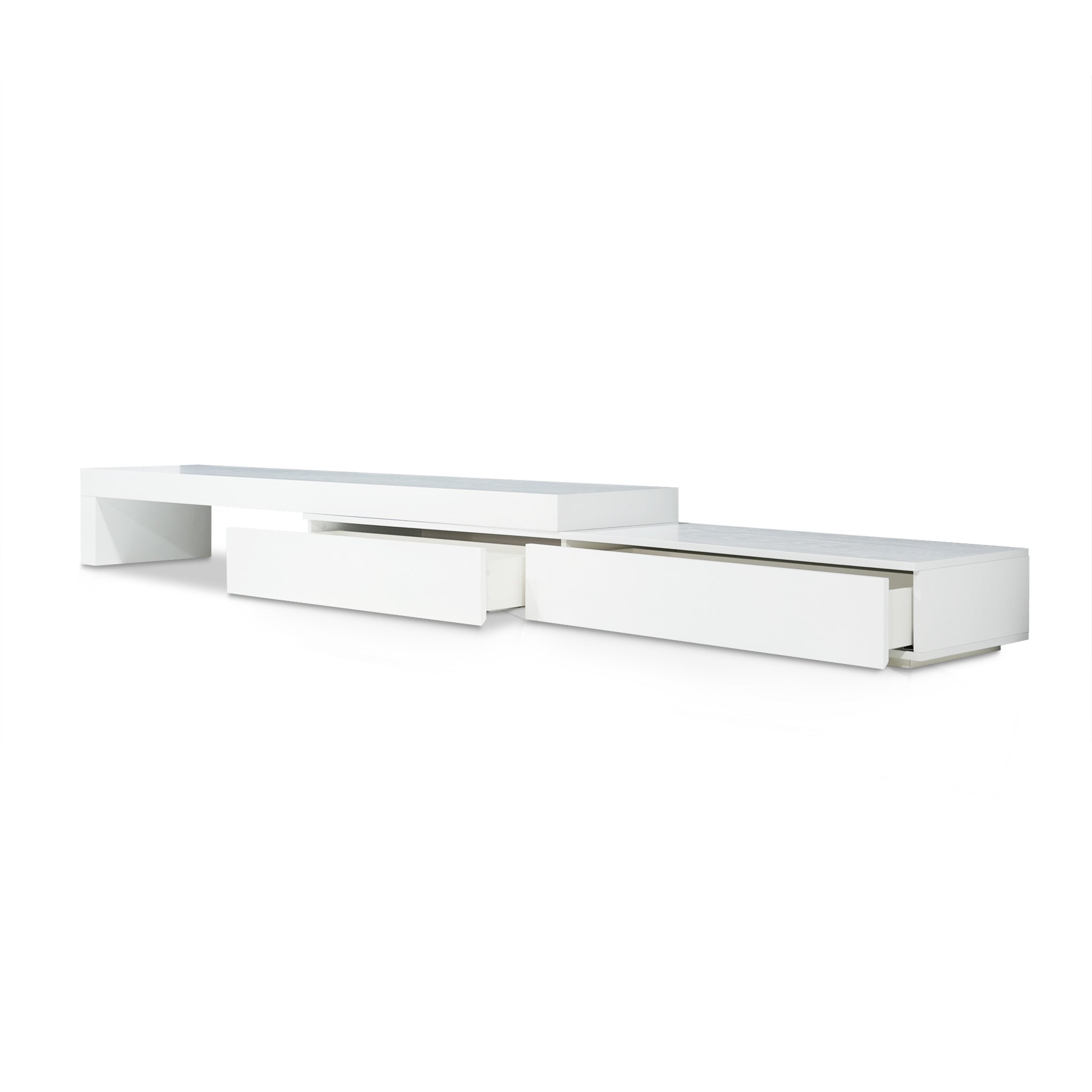 CTV10132-CN Extendable TV Entertainment Unit - White Oak-On Display At Cronulla Warehouse