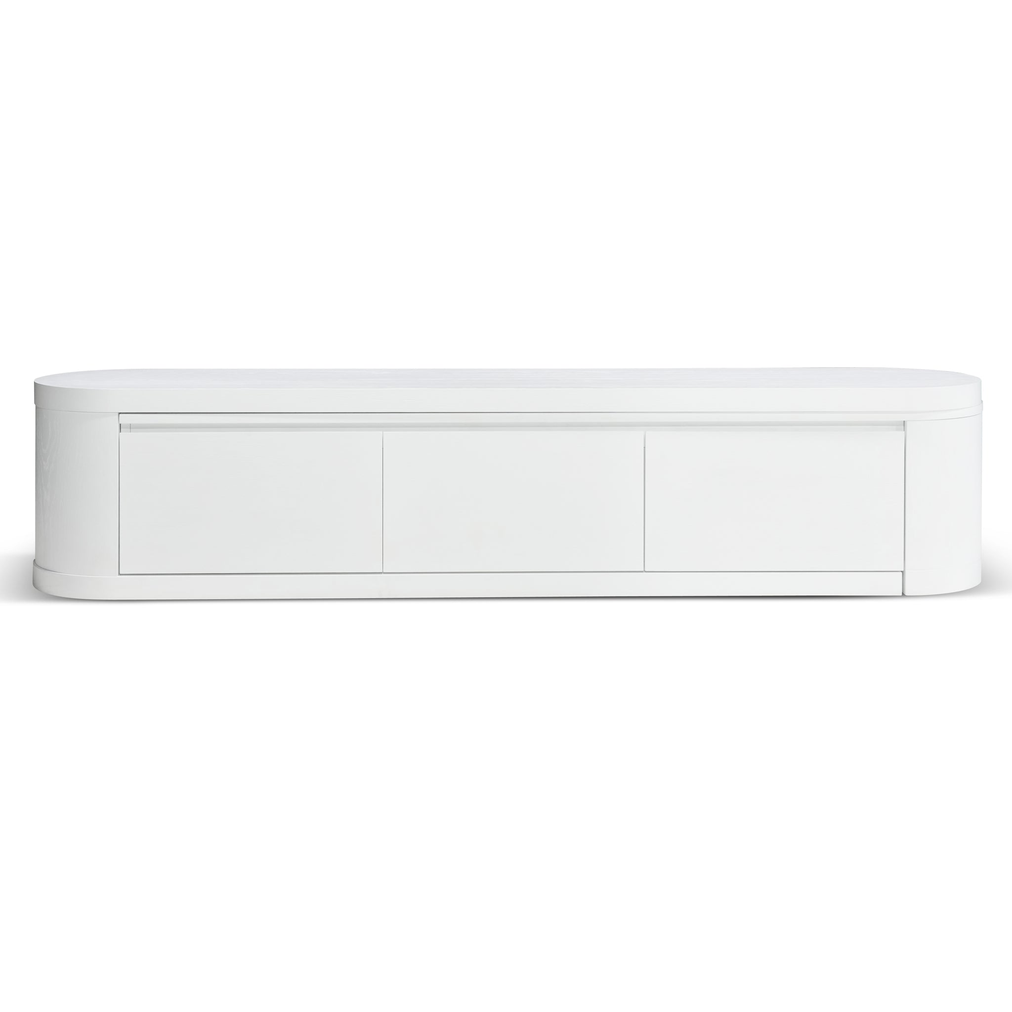 CTV10213-CN Extendable TV Entertainment Unit - Full White Oak
