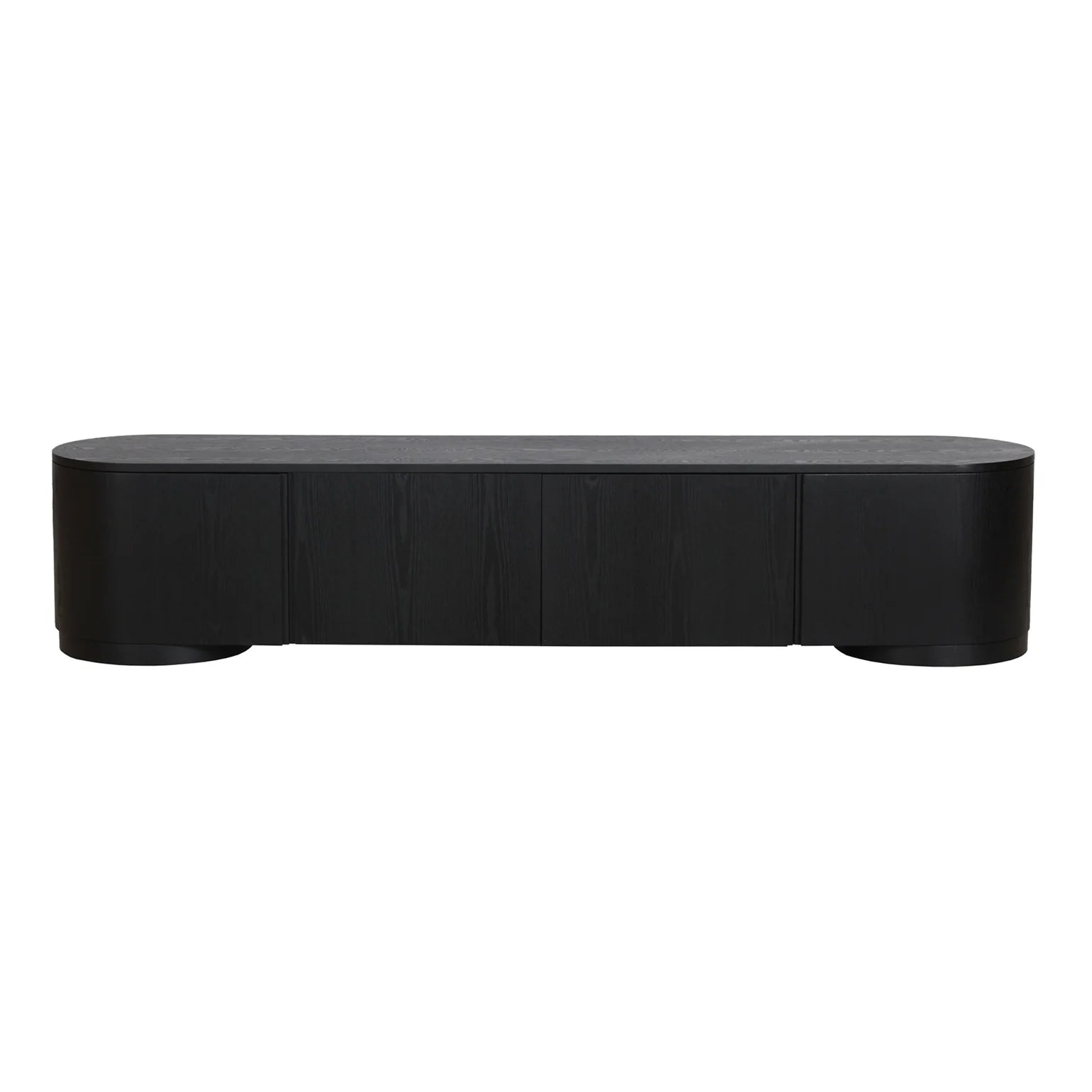 Asger 2.2m TV Entertainment Unit - Full Black