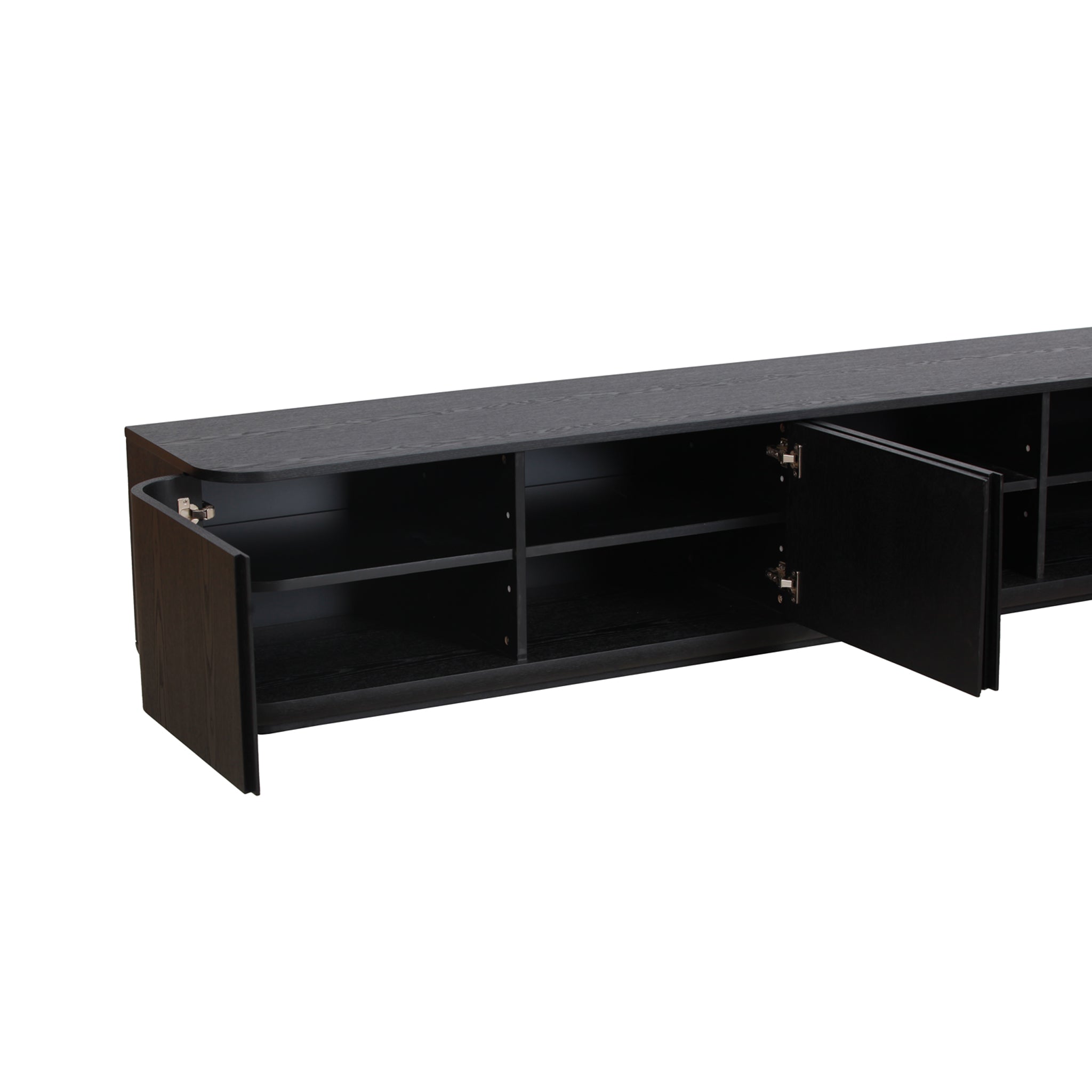 Rasmus 2.2m TV Entertainment Unit - Full Black