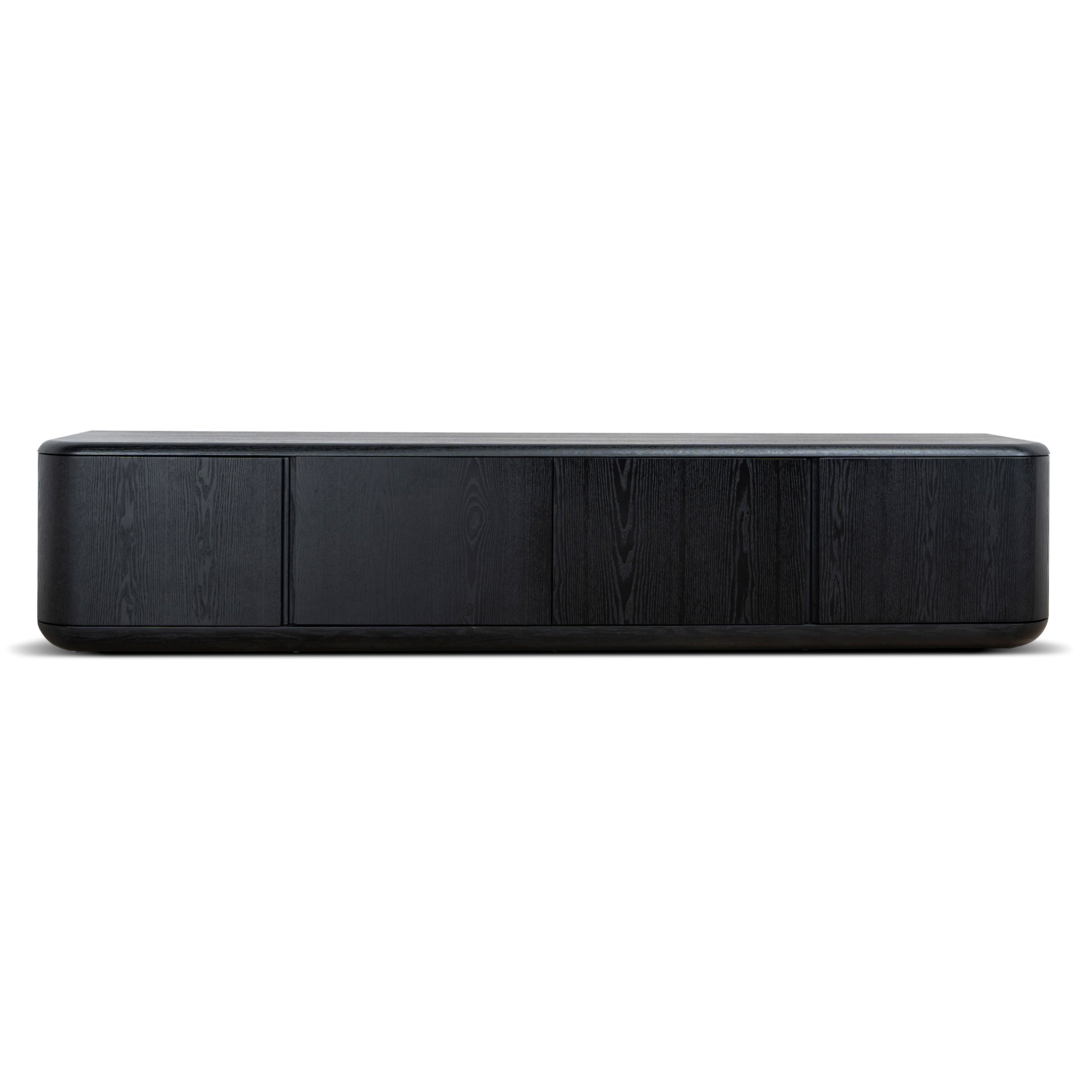 2.2m TV Entertainment Unit - Full Black - Sahar