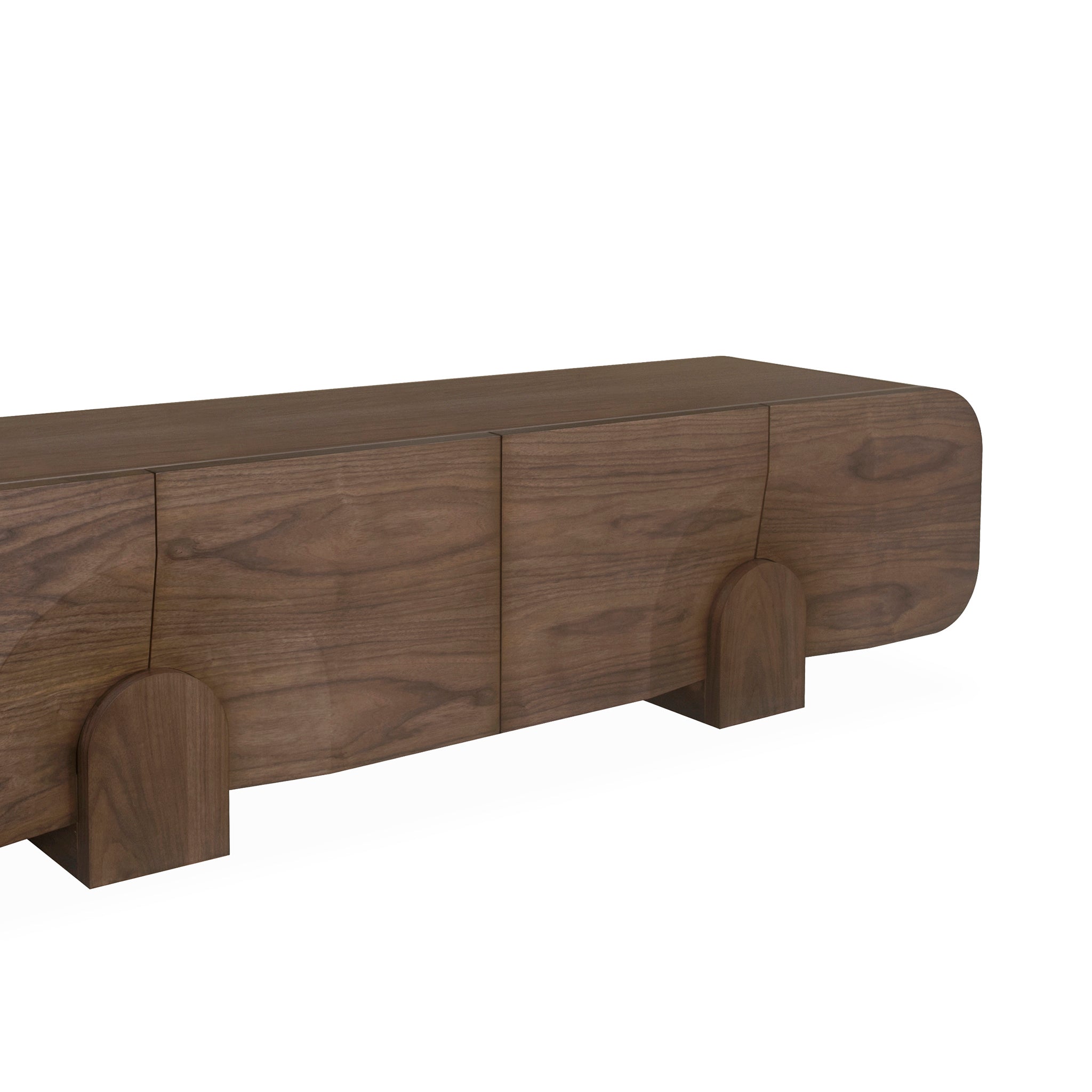 2.2m TV Entertainment Unit - Light Walnut