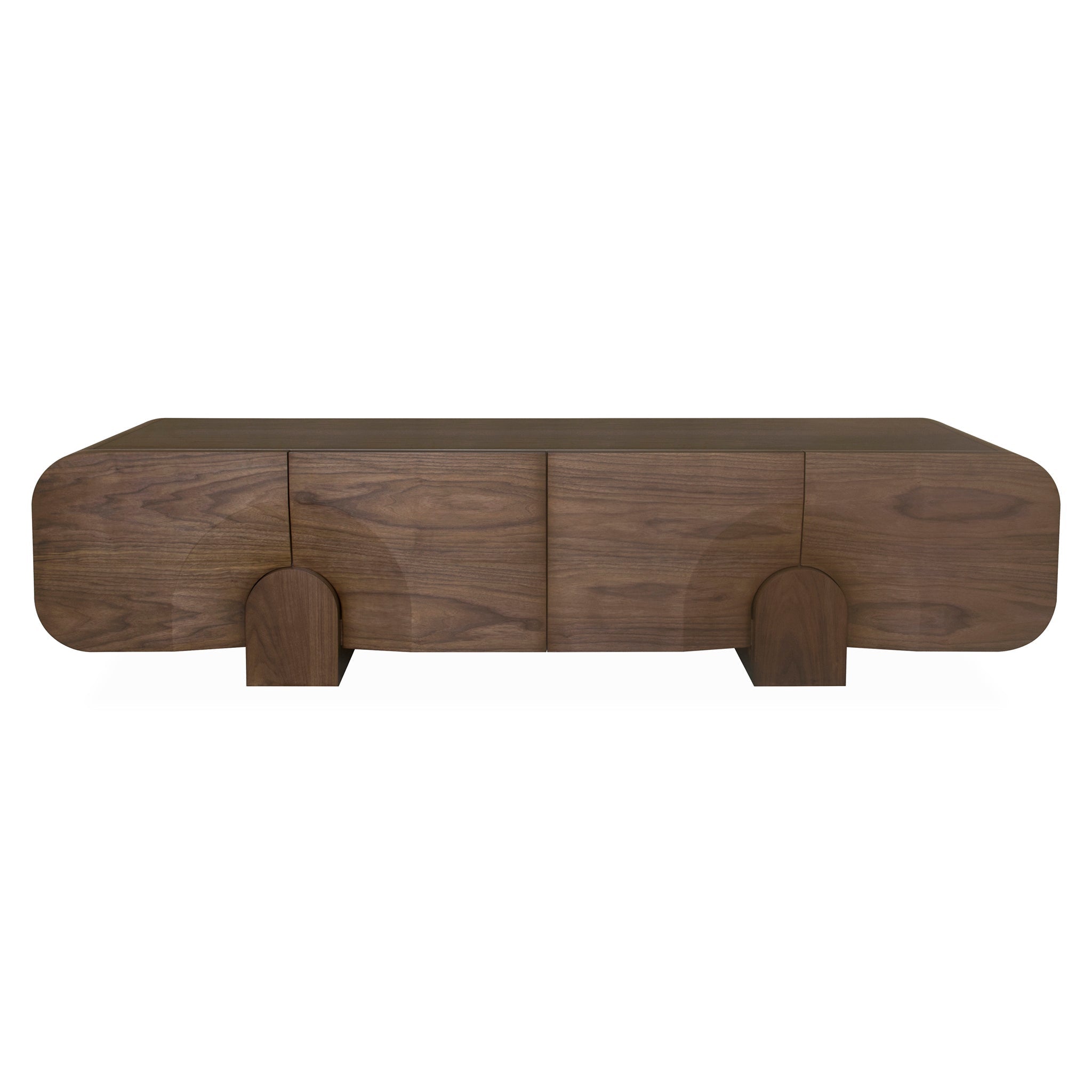 1.7m Console Table - Textured Espresso Black