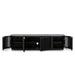 Showcasing Pevata 1.75m TV Entertainment Unit - Black Stain TV10685-CU TV Entertainment Unit by Calibre Furniturs