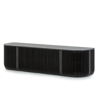 Showcasing Pevata 1.75m TV Entertainment Unit - Black Stain TV10685-CU TV Entertainment Unit by Calibre Furniturs