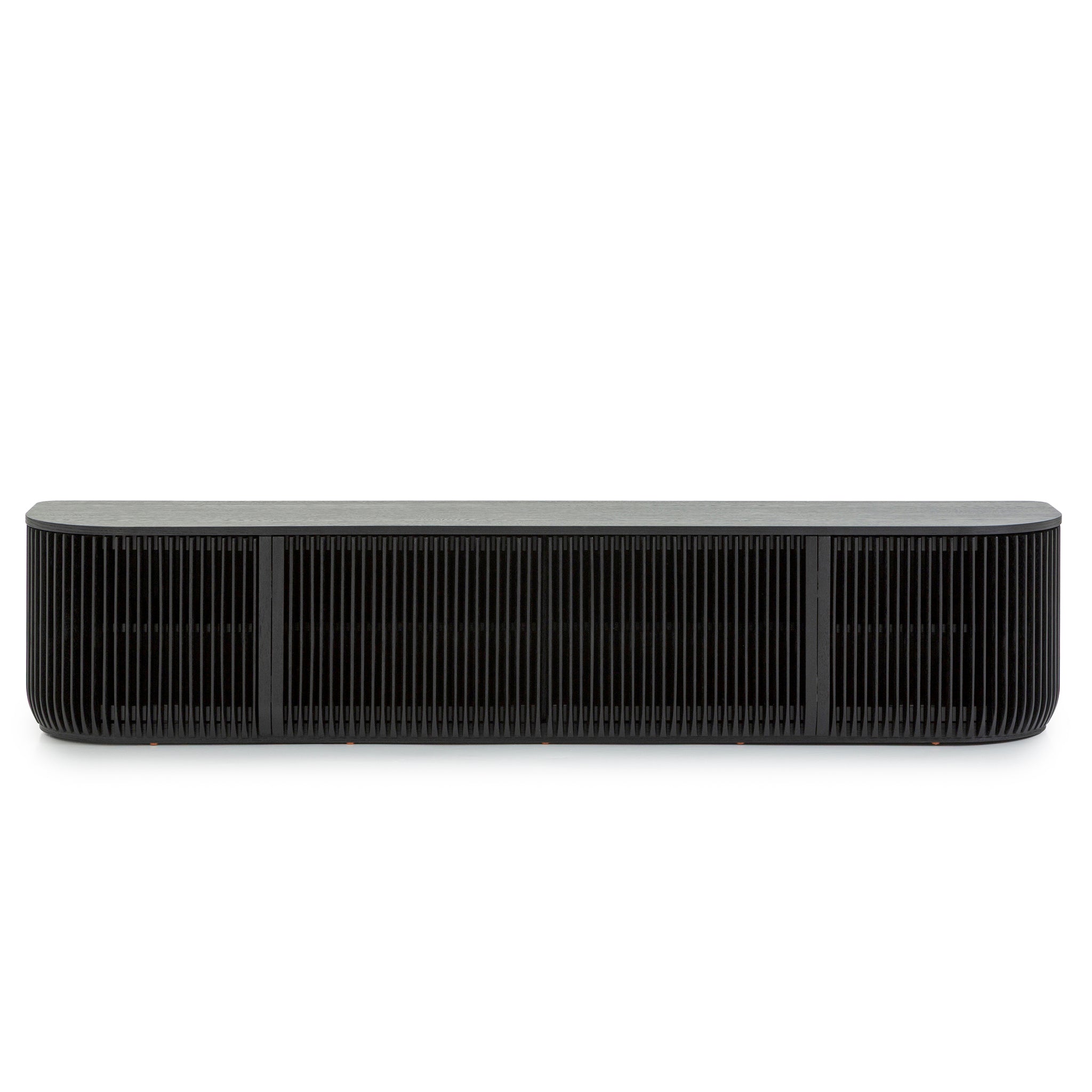 2.15m TV Entertainment Unit - Black Stain - image 2