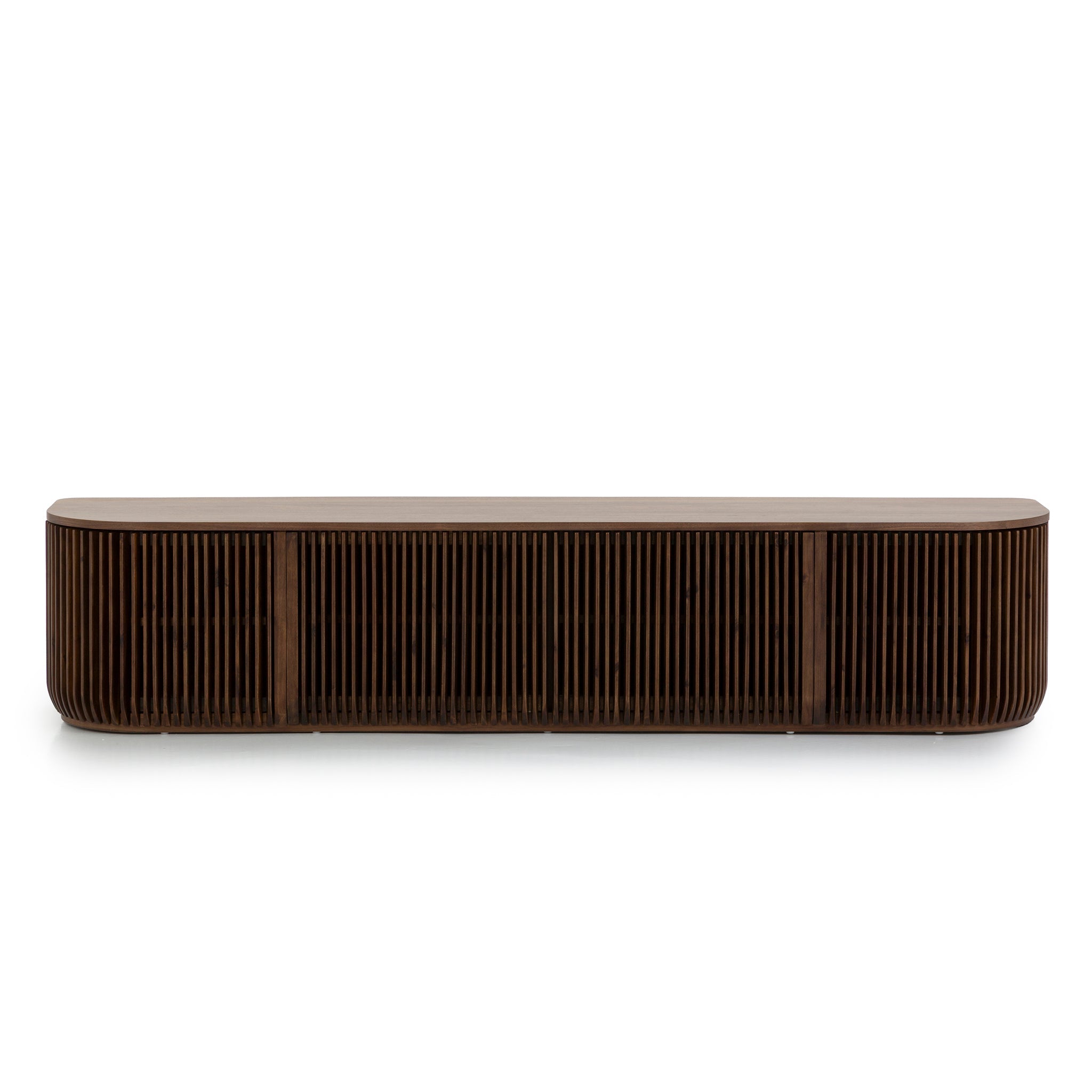 CTV10688-CU 2.15m TV Entertainment Unit - Walnut Stain
