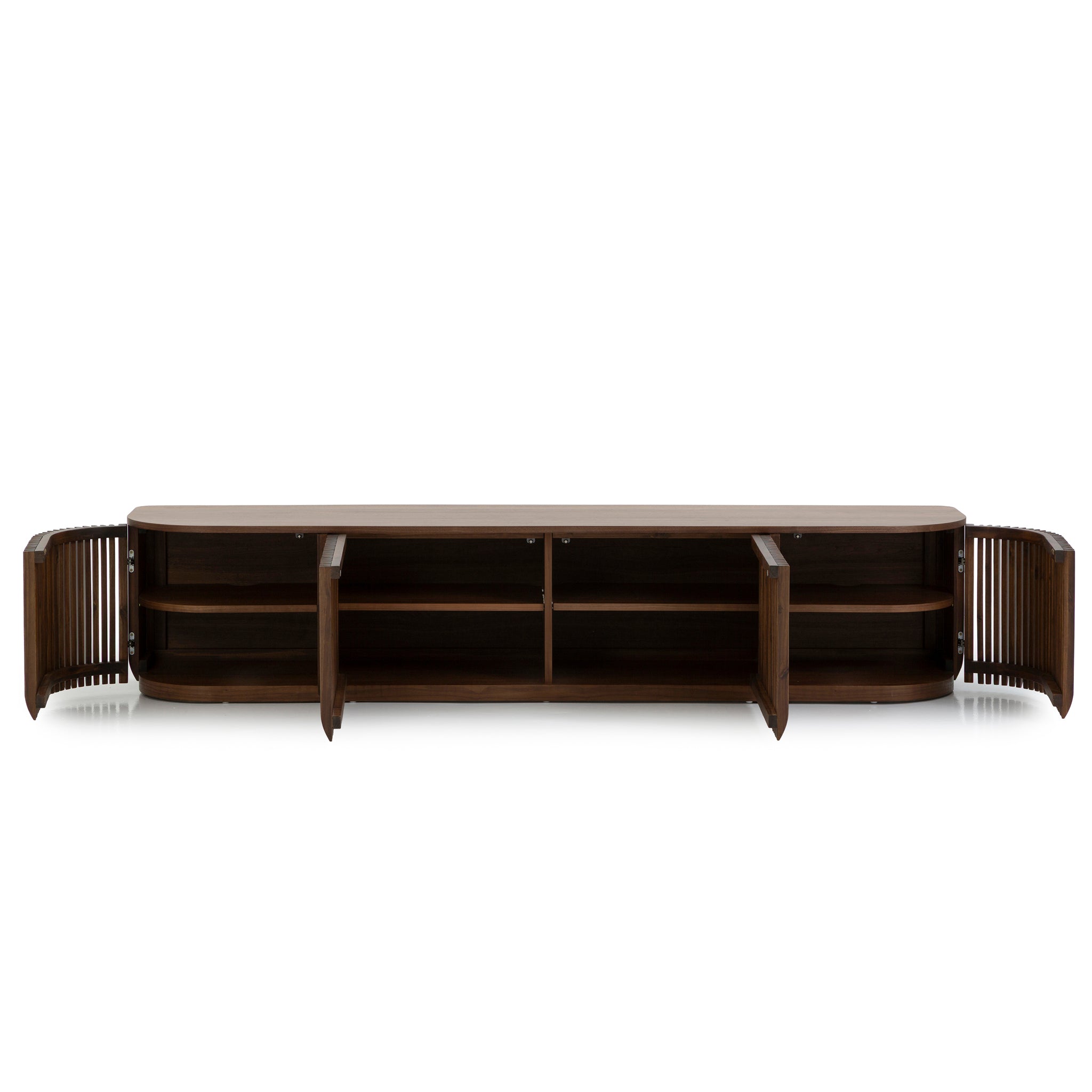 CTV10688-CU 2.15m TV Entertainment Unit - Walnut Stain