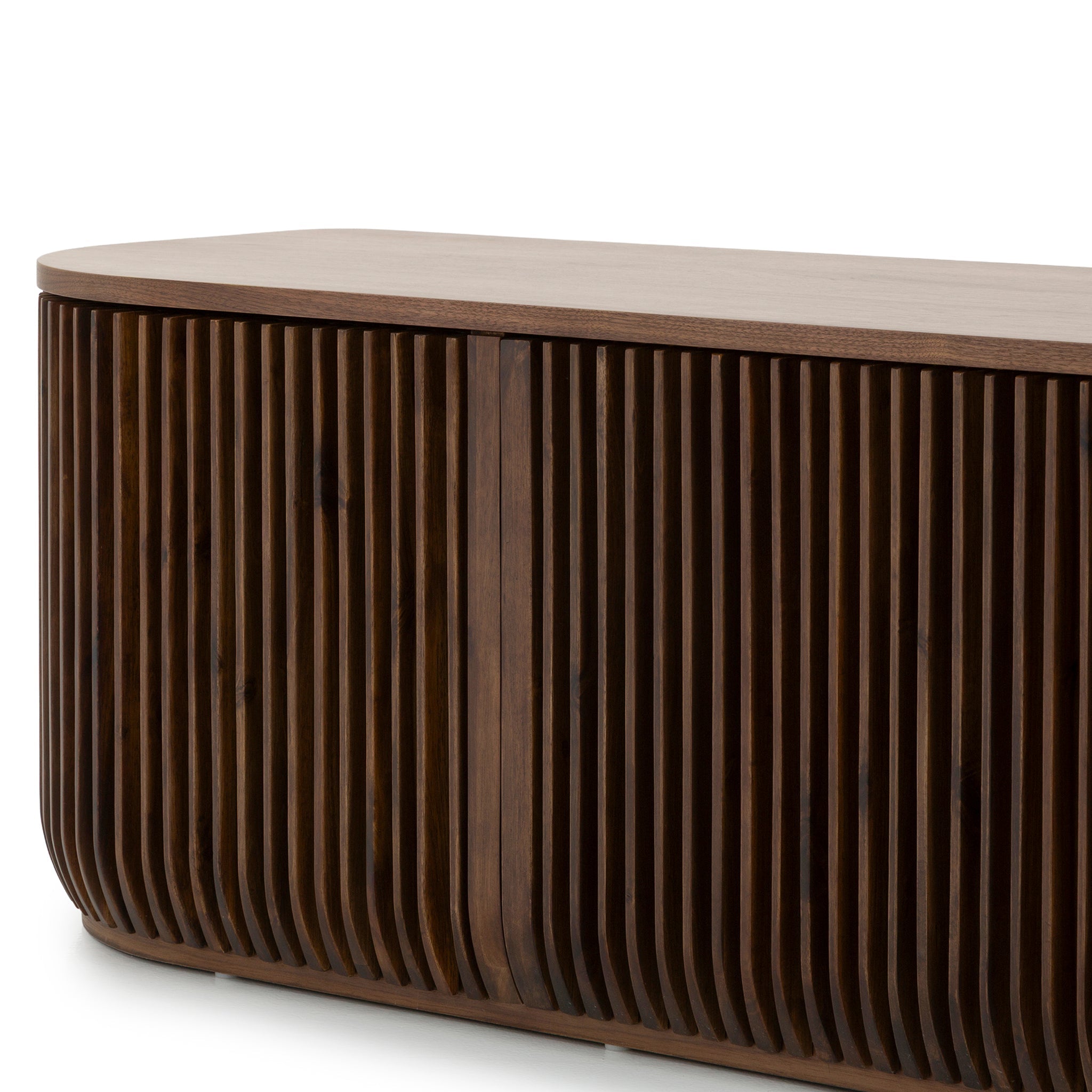 CTV10688-CU 2.15m TV Entertainment Unit - Walnut Stain