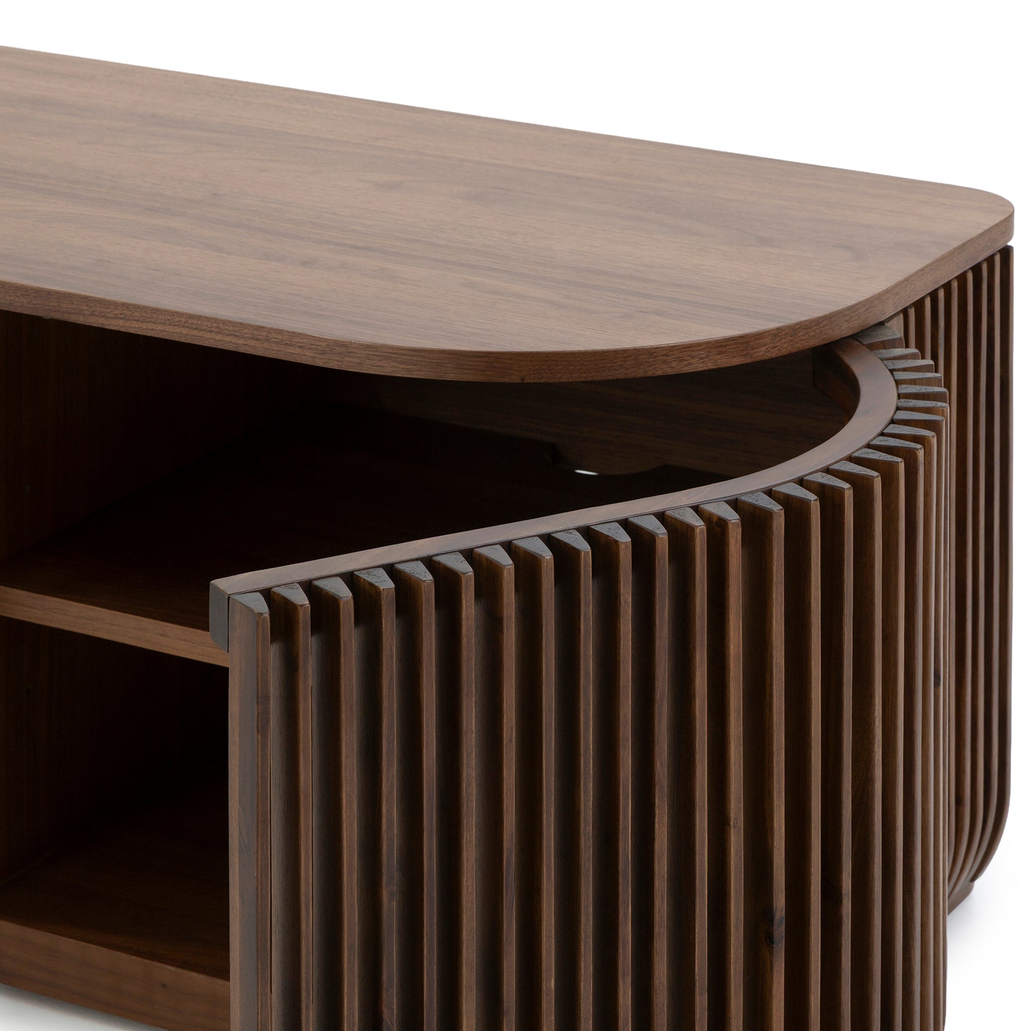 CTV10688-CU 2.15m TV Entertainment Unit - Walnut Stain