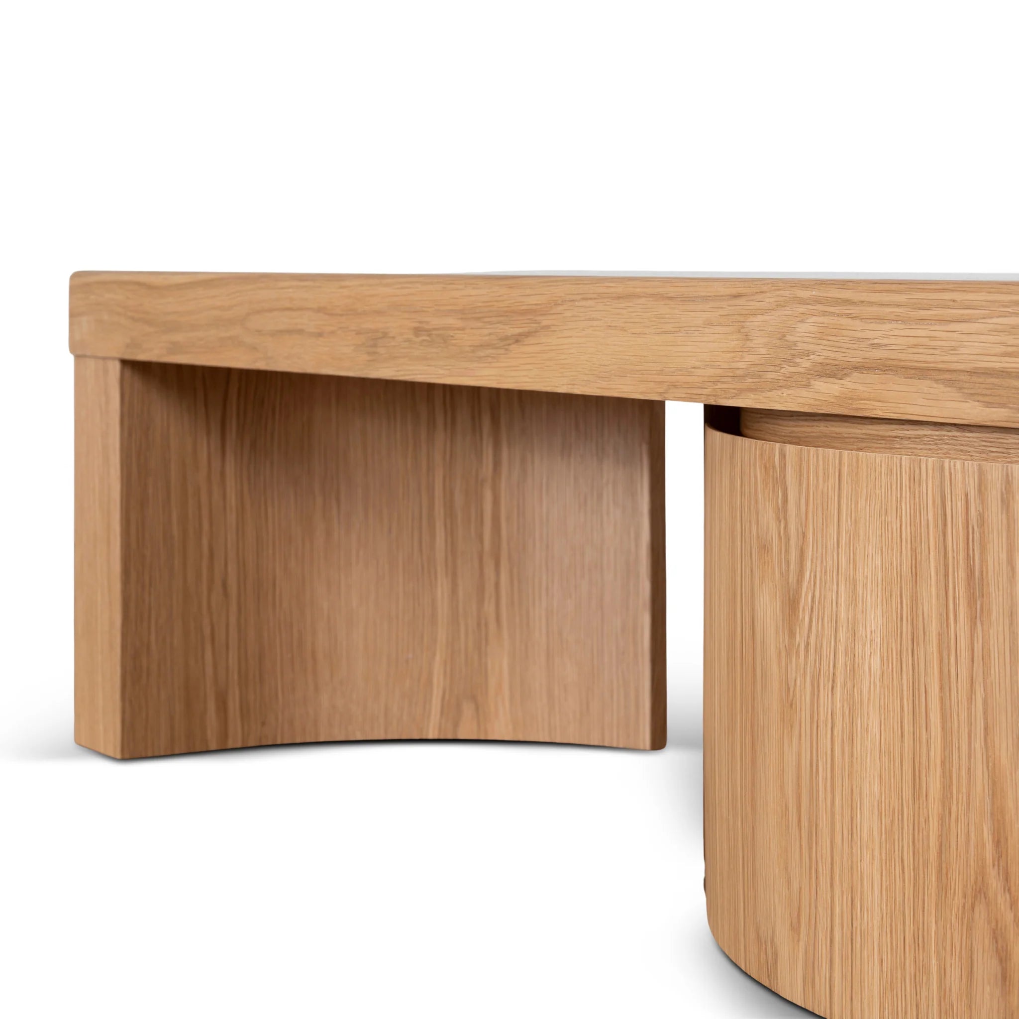 Poguvela Extendable TV Entertainment Unit - Natural Oak