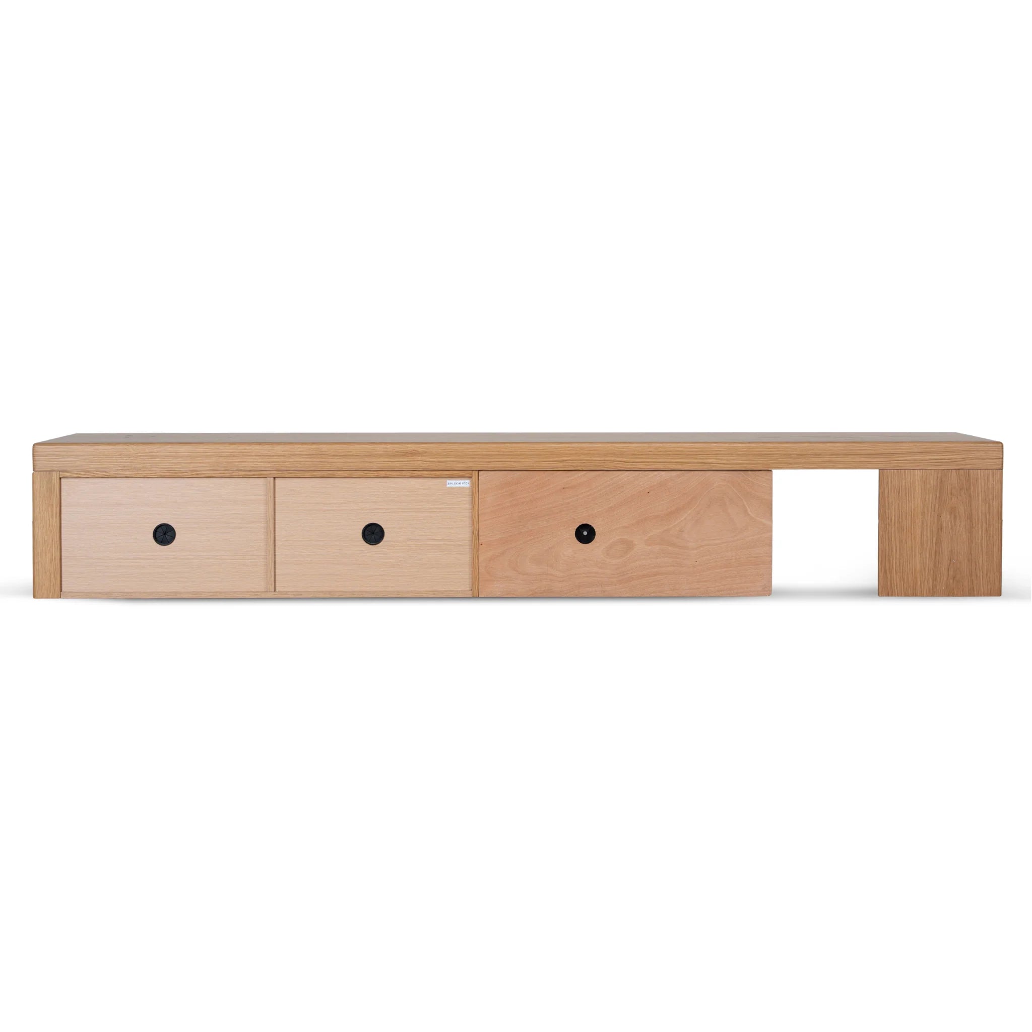Poguvela Extendable TV Entertainment Unit - Natural Oak