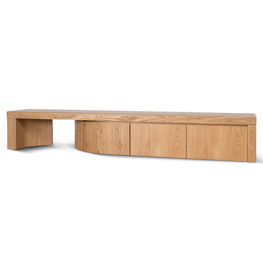Showcasing Poguvela Extendable TV Entertainment Unit - Natural Oak TV10946-CN TV Entertainment Unit by Calibre Furniturs