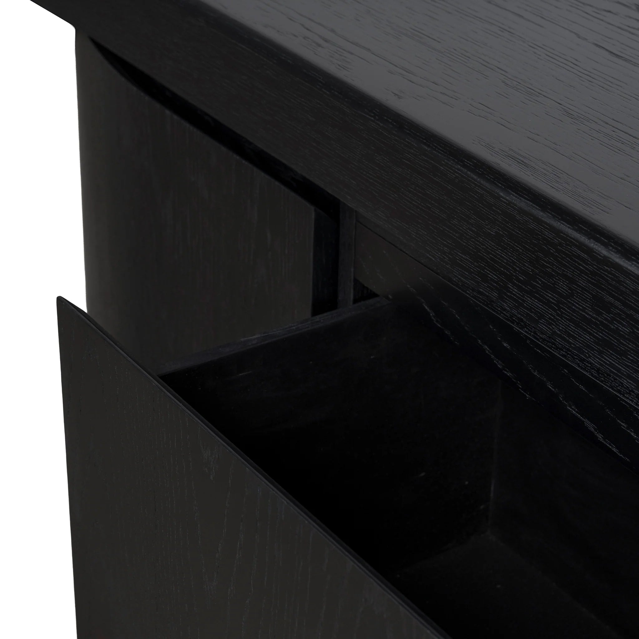 Veguta Extendable TV Entertainment Unit - Black Oak