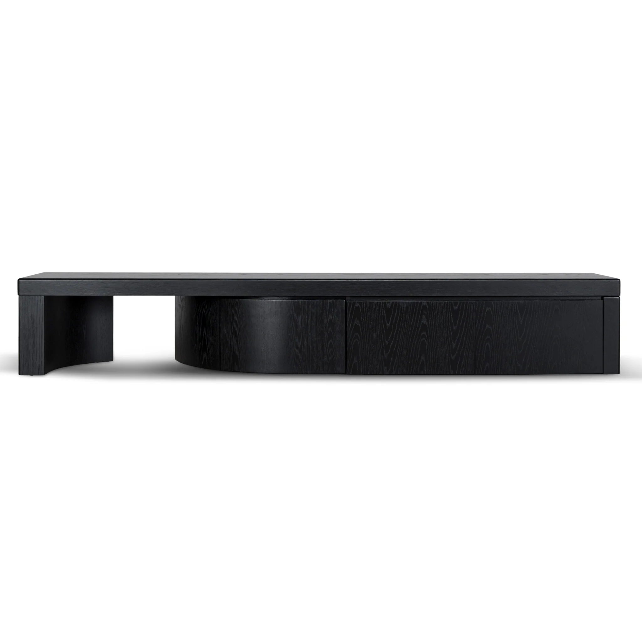 Showcasing Veguta Extendable TV Entertainment Unit - Black Oak TV10948-CN TV Entertainment Unit by Calibre Furniturs