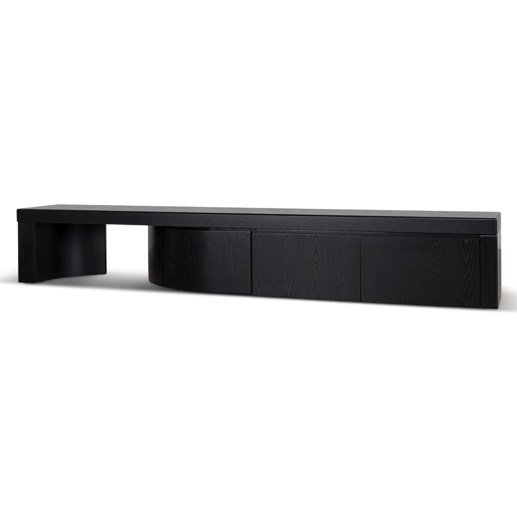 Showcasing Veguta Extendable TV Entertainment Unit - Black Oak TV10948-CN TV Entertainment Unit by Calibre Furniturs