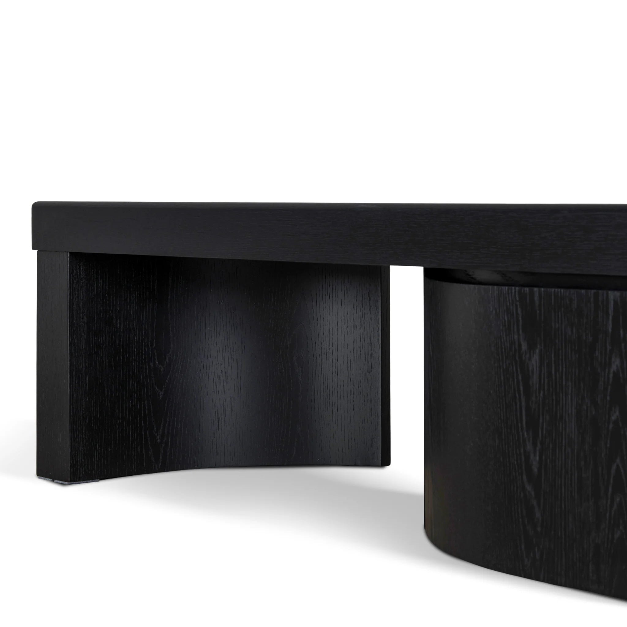 Veguta Extendable TV Entertainment Unit - Black Oak