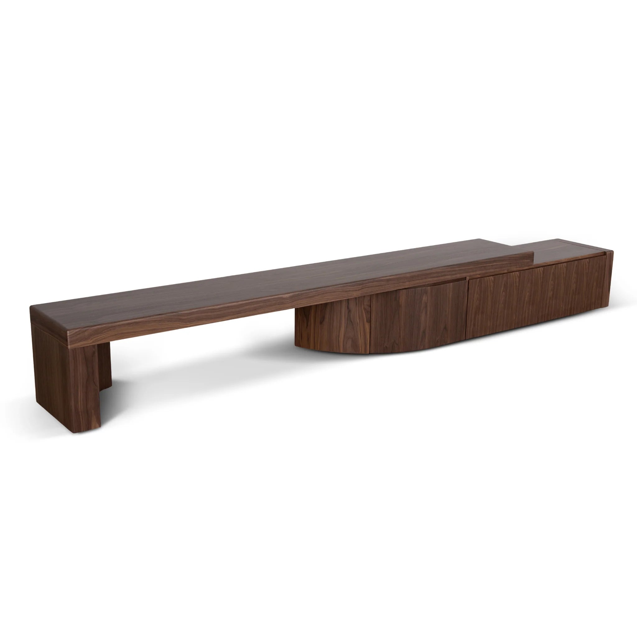 Showcasing Vinosena Extendable TV Entertainment Unit - Walnut TV10949-CN TV Entertainment Unit by Calibre Furniturs