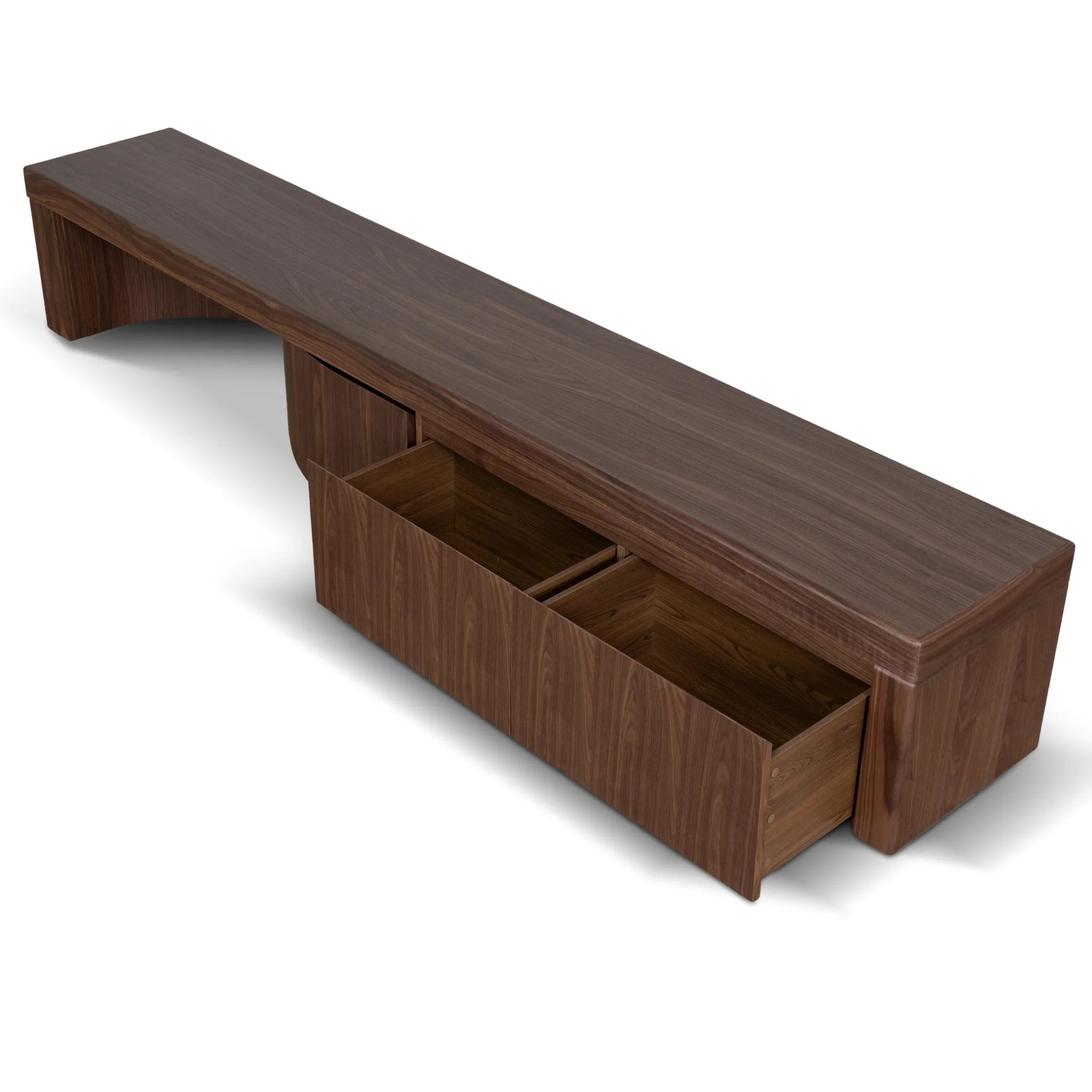 Vinosena Extendable TV Entertainment Unit - Walnut