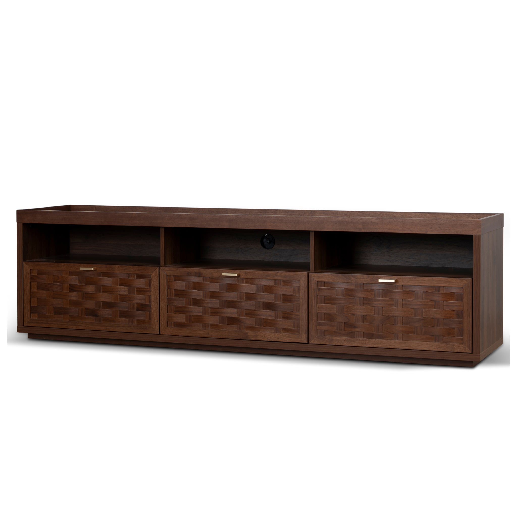 1.8m TV Entertainment Unit - Walnut - Varenna