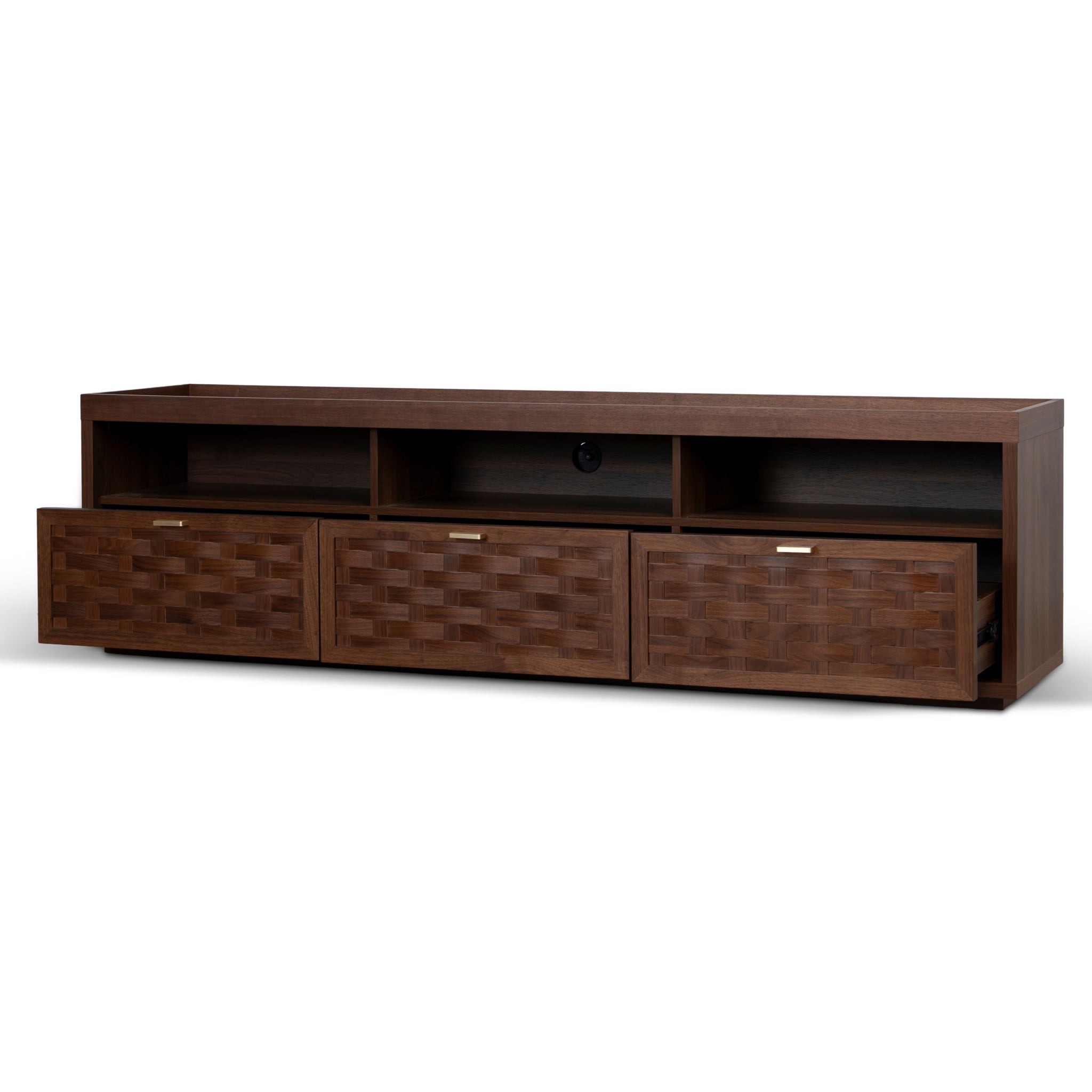 1.8m TV Entertainment Unit - Walnut - Varenna