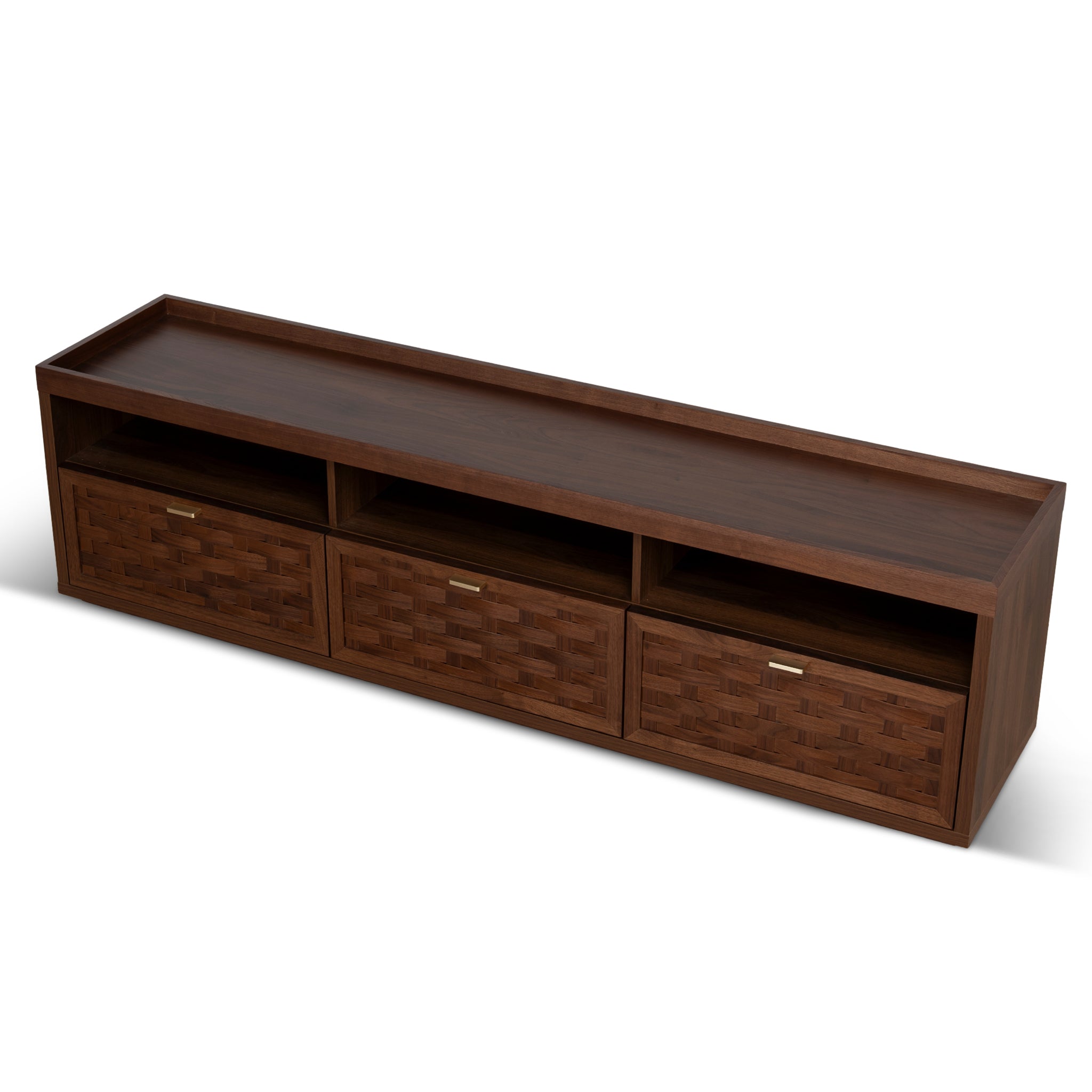 1.8m TV Entertainment Unit - Walnut - Varenna