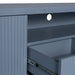 2m Veneer Top Entertainment TV Unit - Light Blue - image 6
