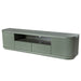 2m Veneer Top Entertainment TV Unit - Sage Green