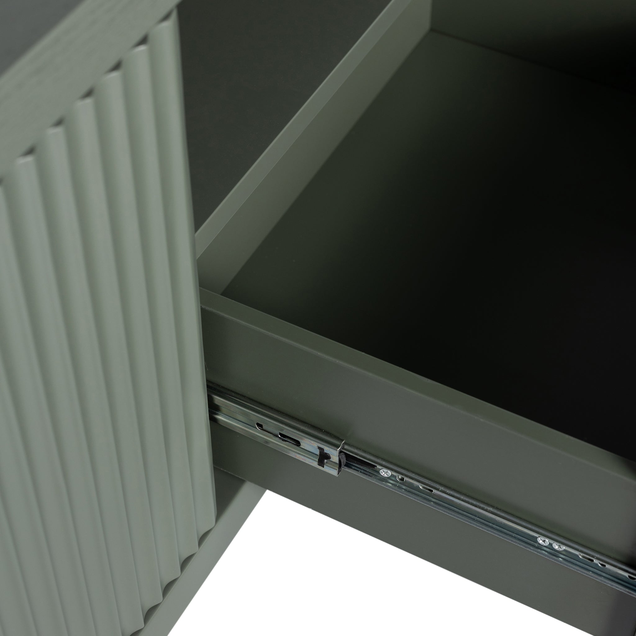 2m Veneer Top Entertainment TV Unit - Sage Green - image 10
