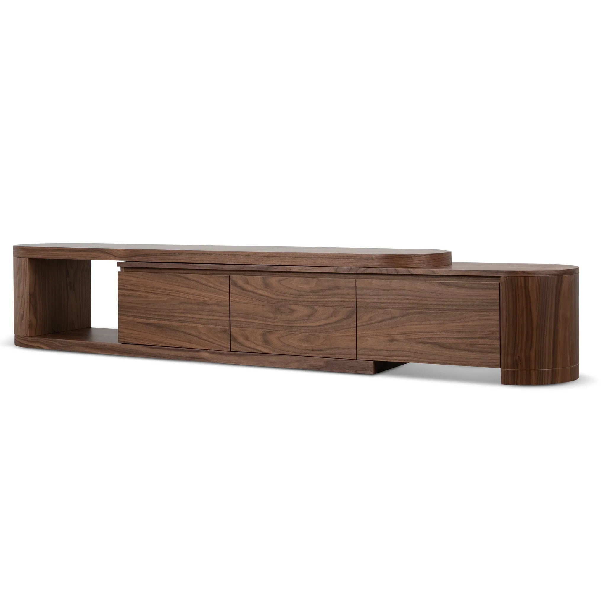 Showcasing Kosala Extendable TV Entertainment Unit - Walnut TV12277-CN TV Entertainment Unit by Calibre Furniturs