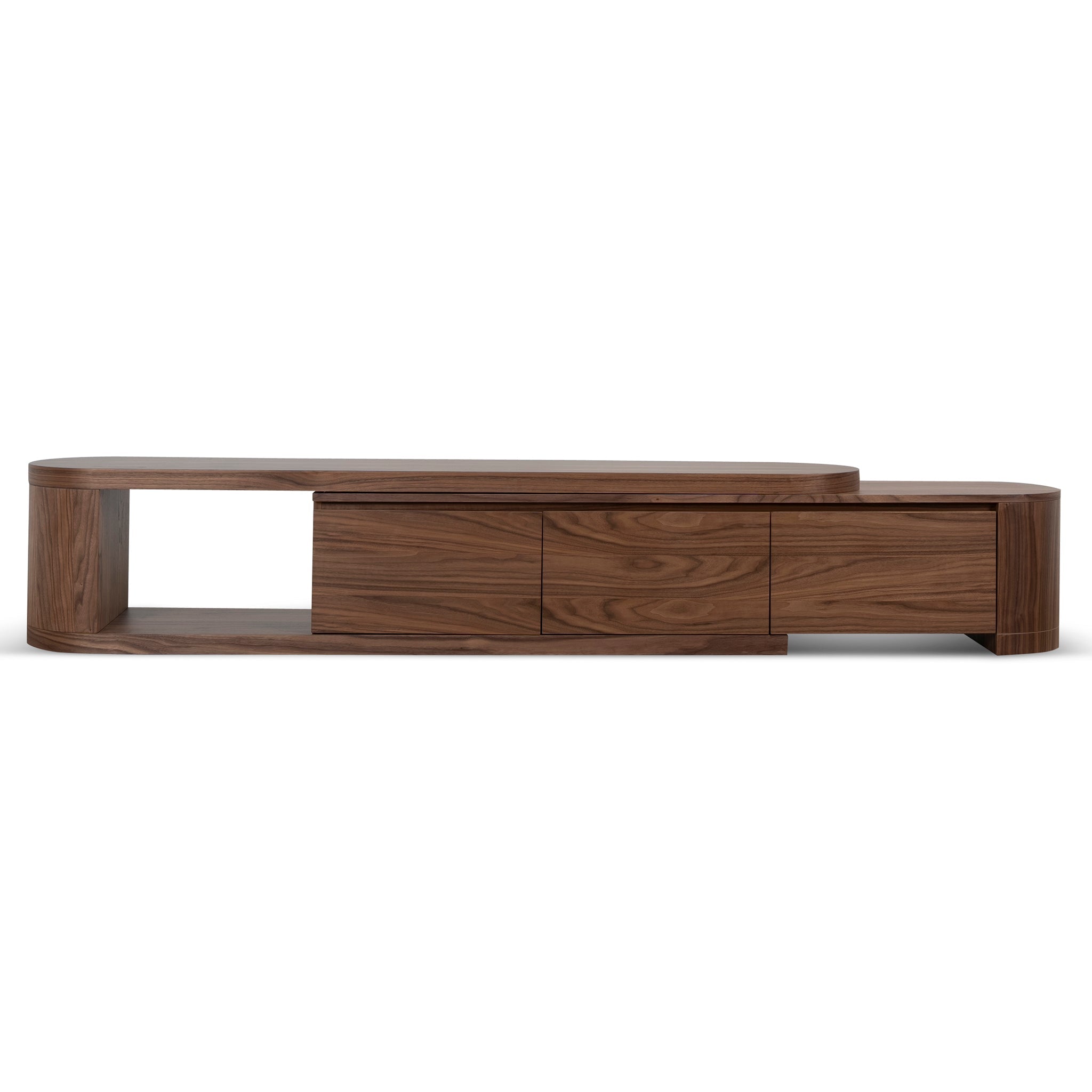 Extendable TV Entertainment Unit - Walnut - Eliza