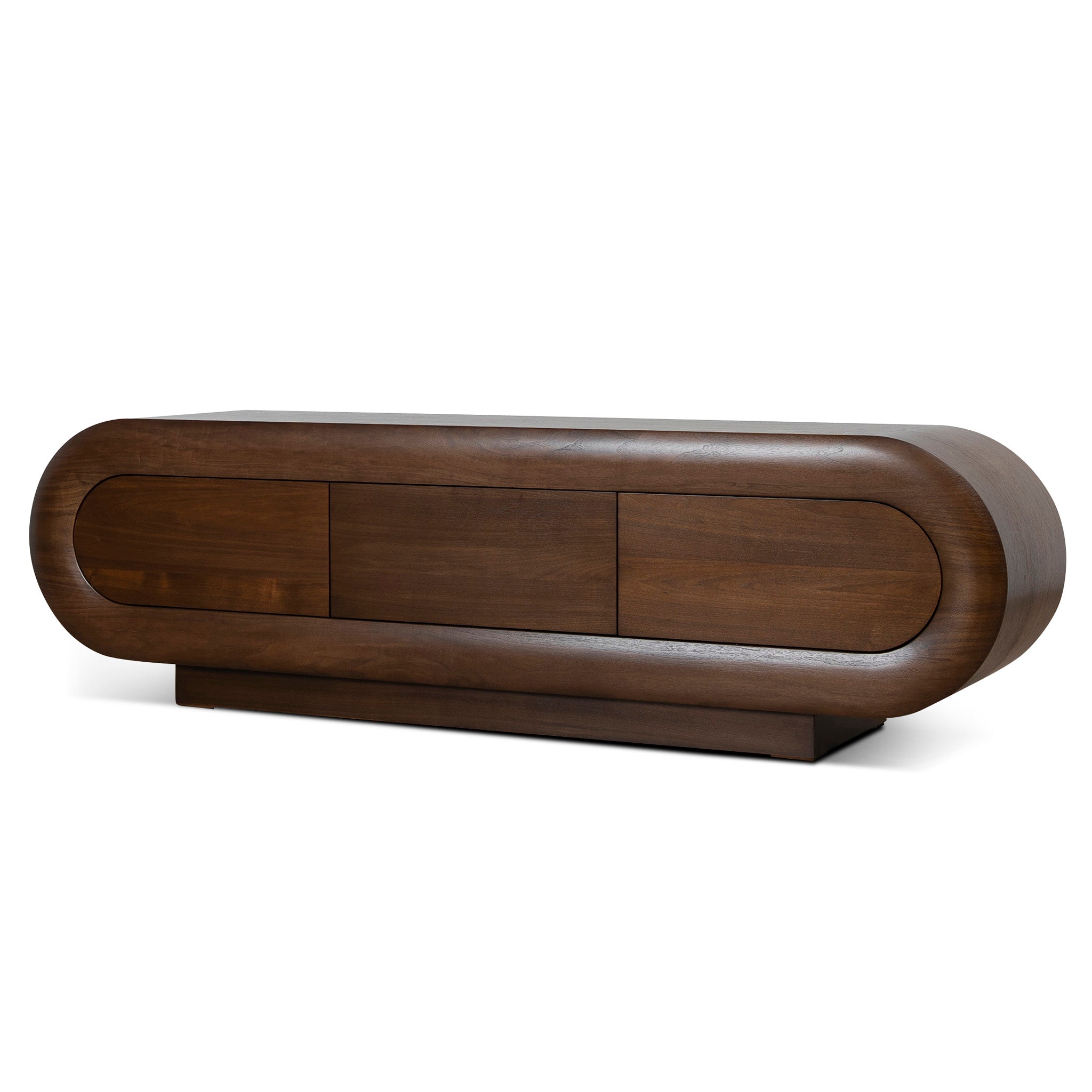 2m TV Entertainment Unit - Natural Walnut
