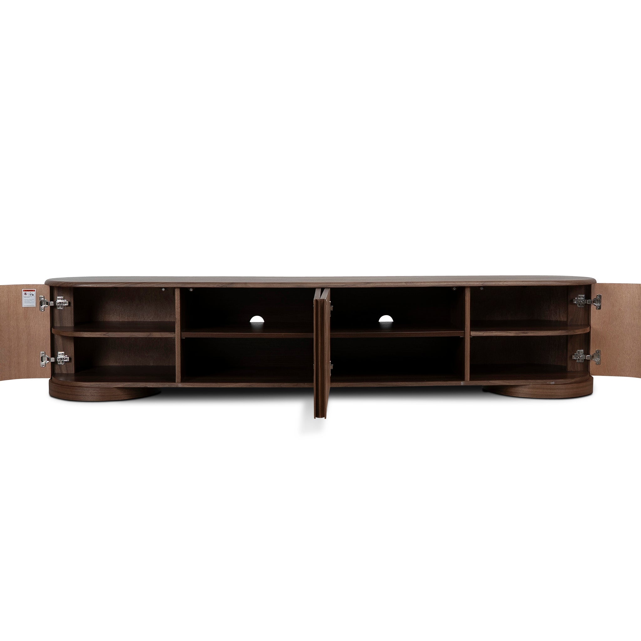 CTV12396-DW 2.2m TV Entertainment Unit - Walnut