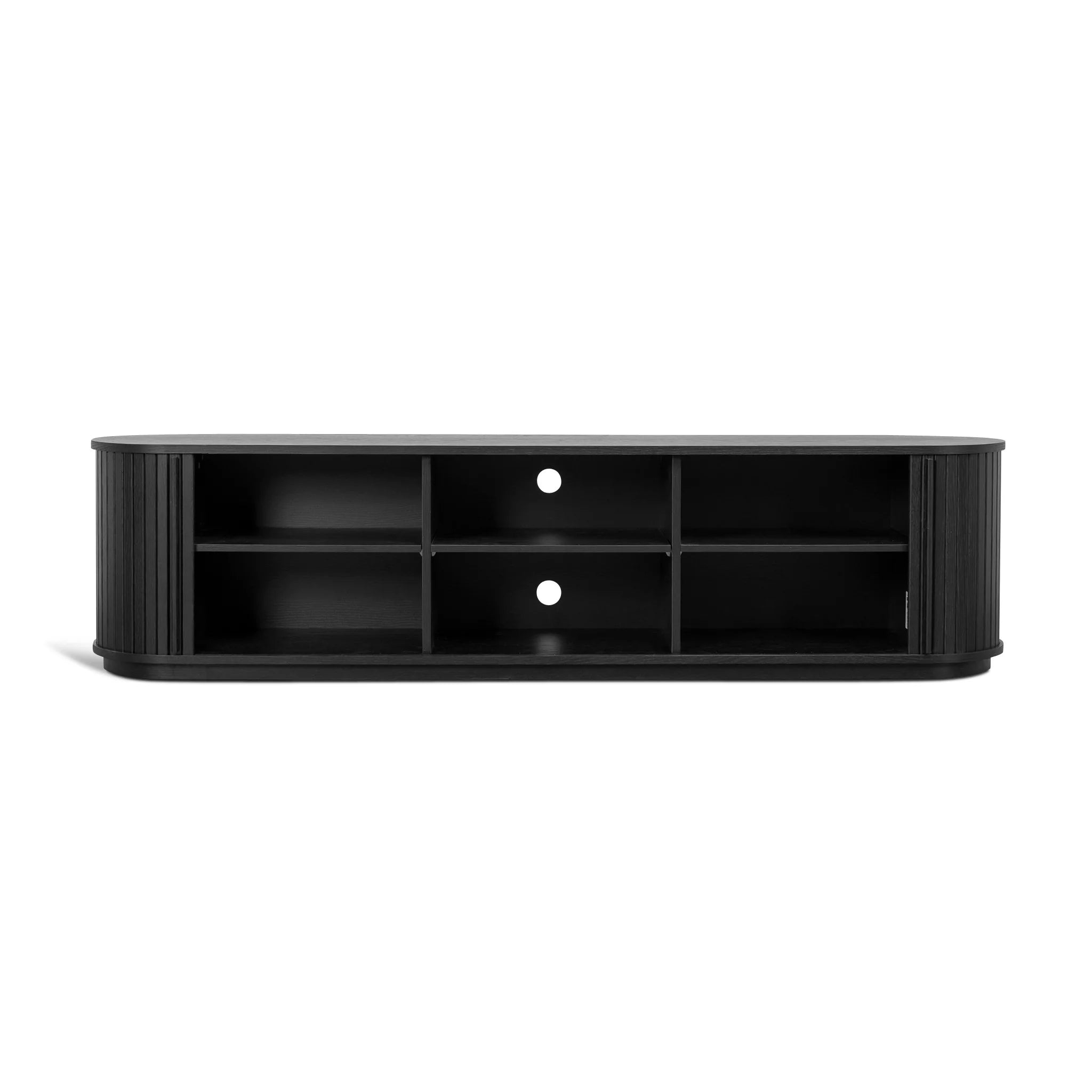 Showcasing Cadevana 2m TV Entertainment Unit - Full Black TV12546-KD TV Entertainment Unit by Calibre Furniturs