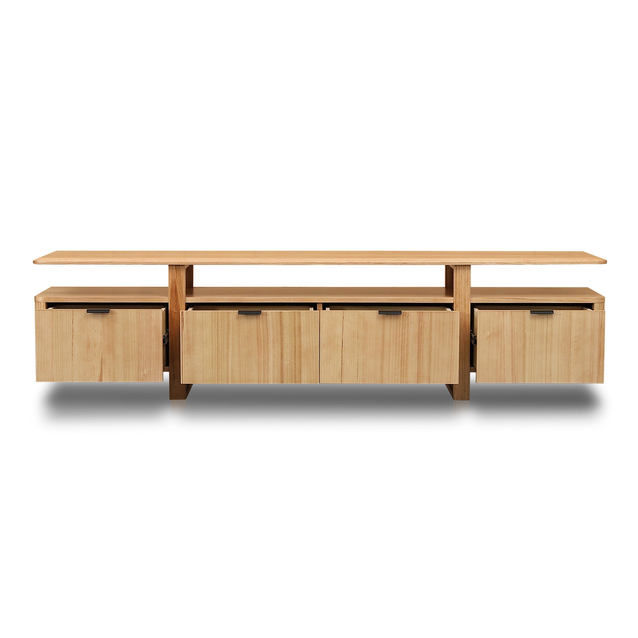 2.1m TV Entertainment Unit - NZ Natural Ash