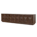 2.2m TV Entertainment Unit - Walnut