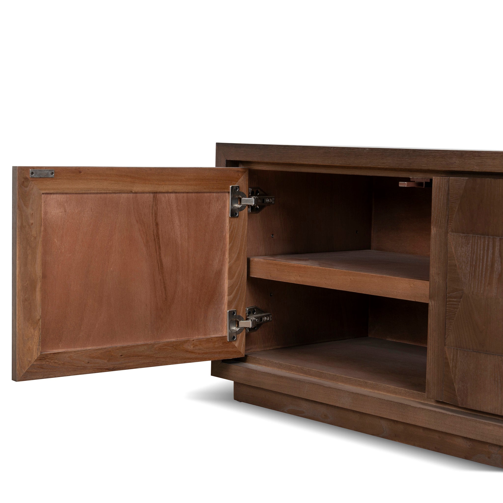 2.2m TV Entertainment Unit - Walnut - image 5