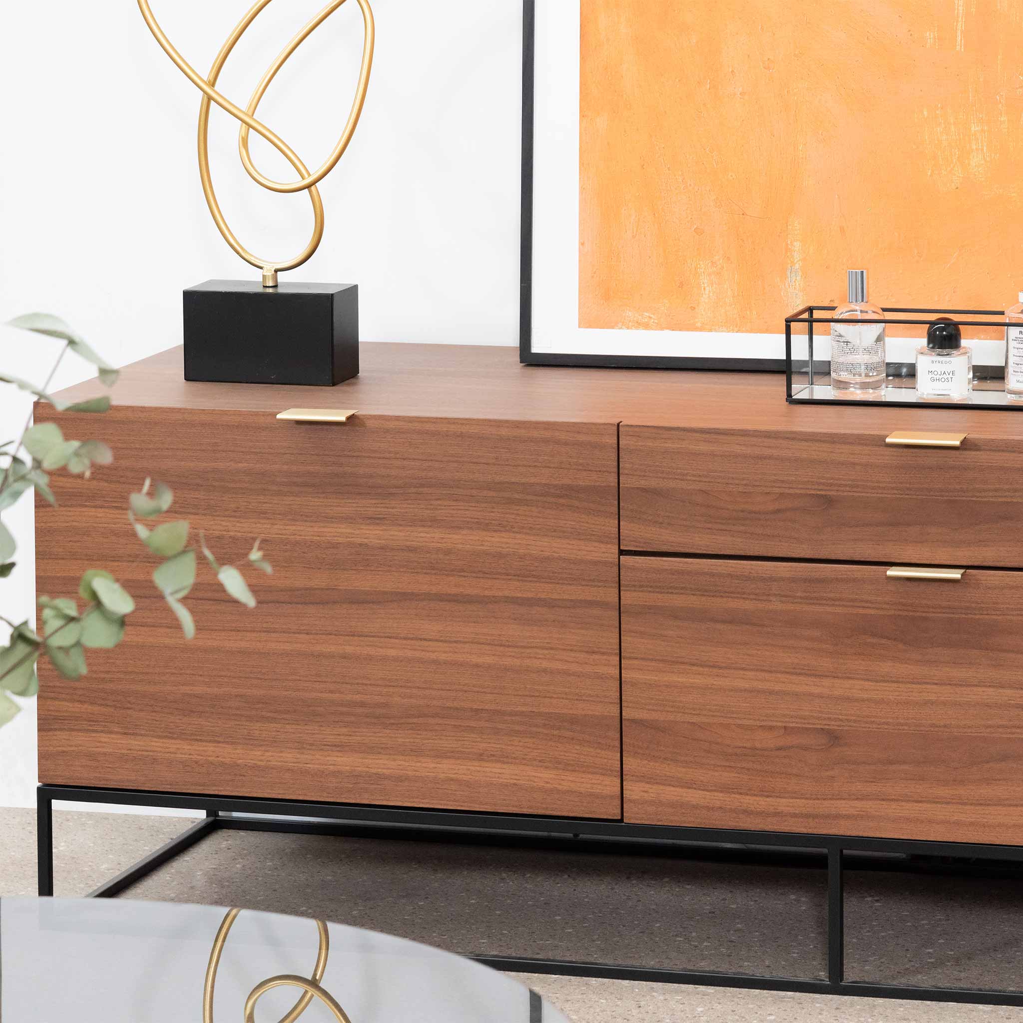 180cm Entertainment TV Unit - Walnut