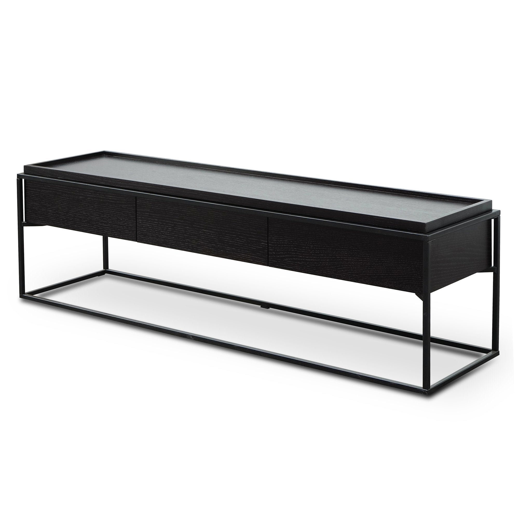 150cm TV Entertainment Unit - Full Black