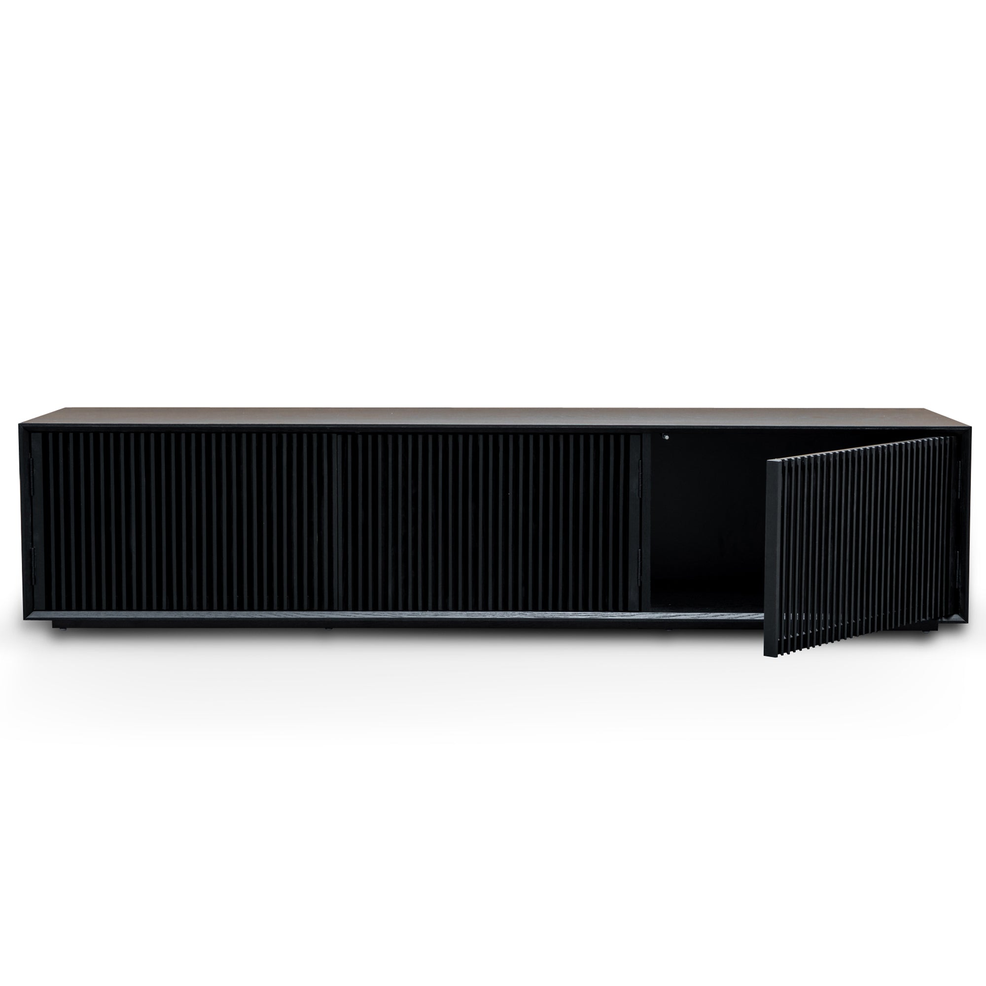 2m Entertainment TV Unit - Black Veneer - image 5