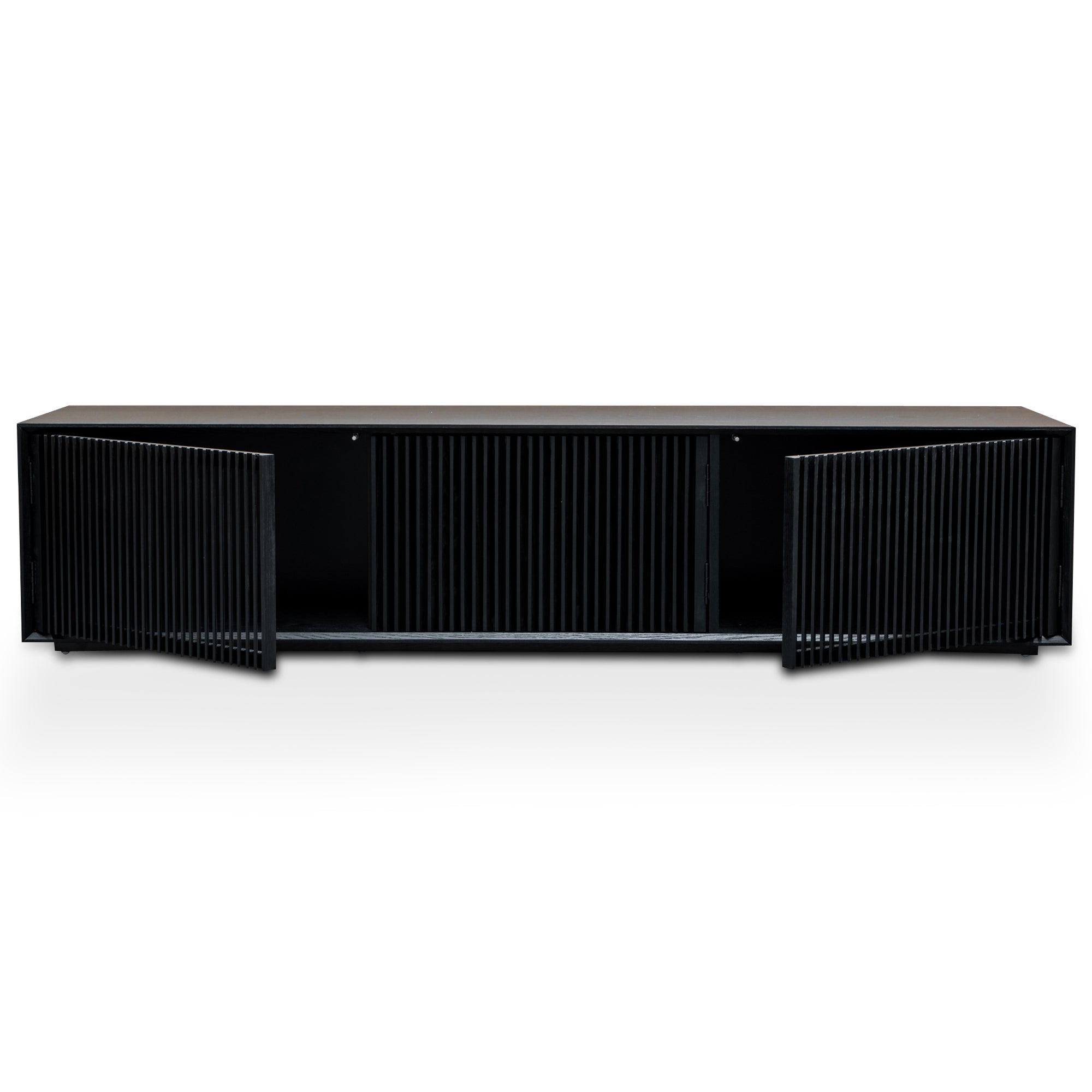 2m Entertainment TV Unit - Black Veneer - image 4