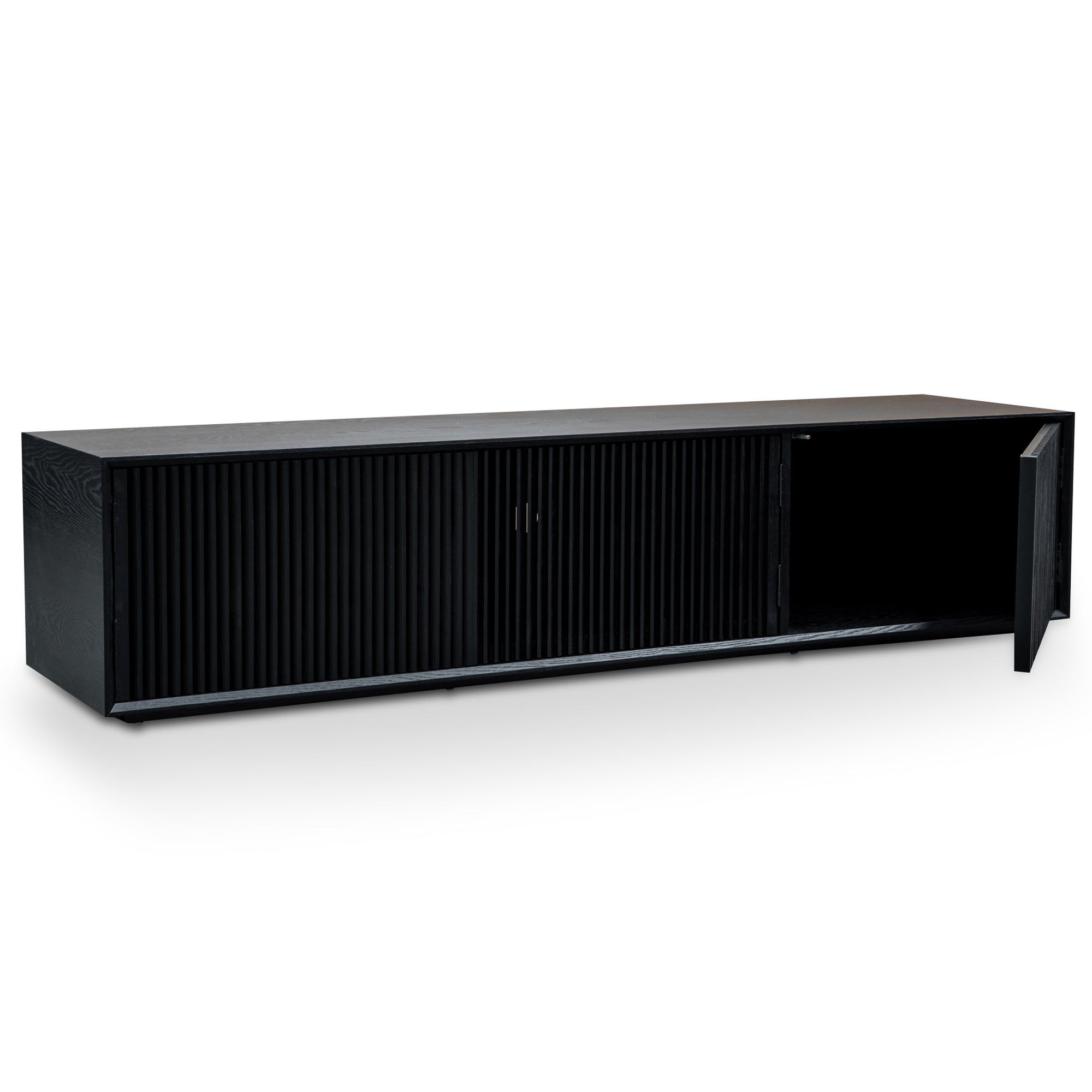 2m Entertainment TV Unit - Black Veneer - image 8