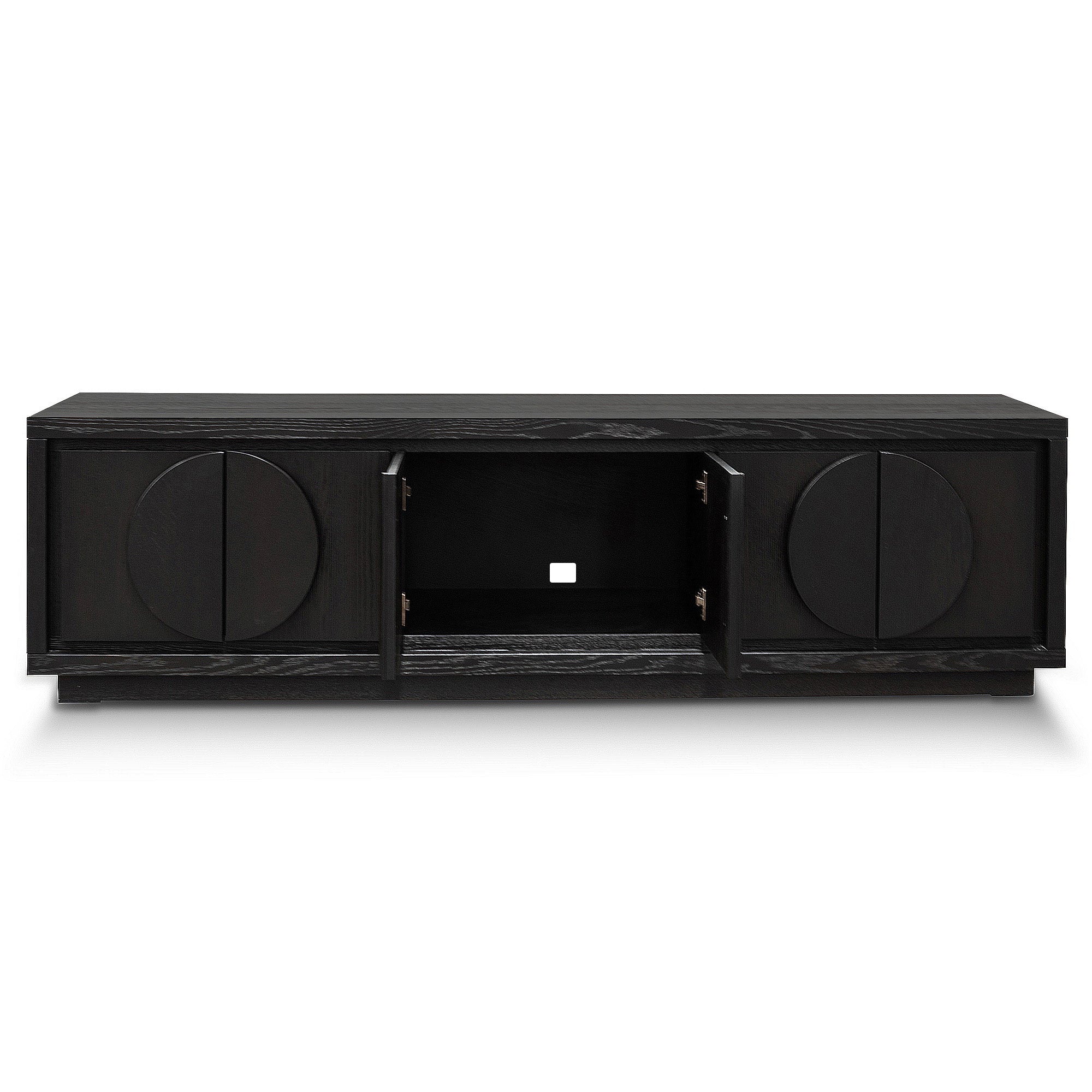 2m Entertainment TV Unit - Textured Espresso Black - image 4