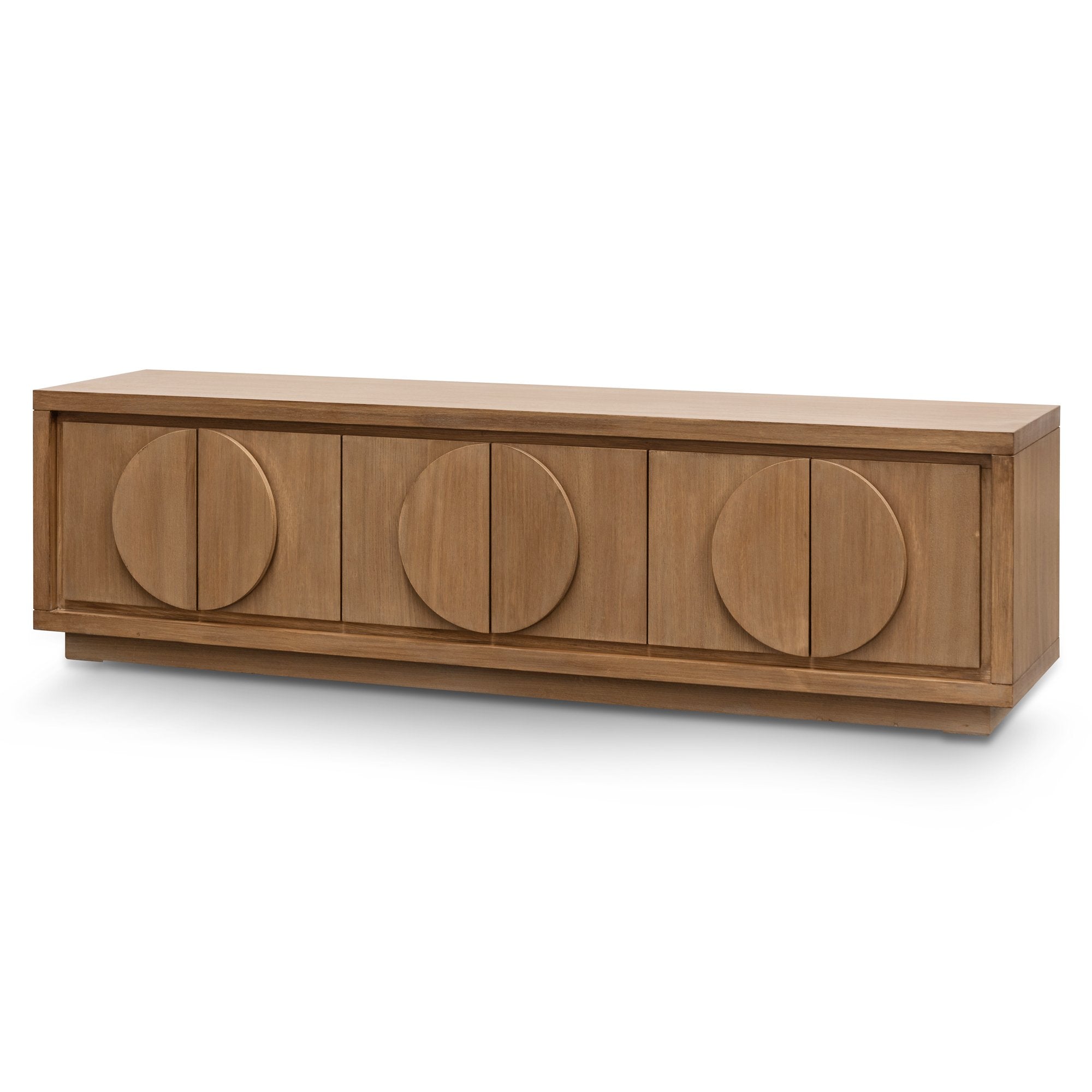 2m Entertainment TV Unit - Dusty oak